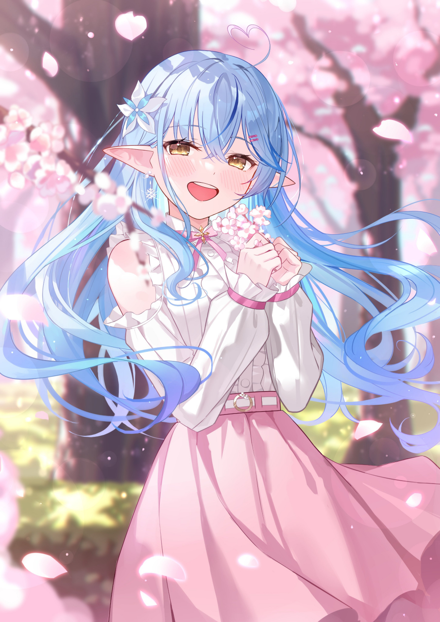 美丽的精灵族少女#二次元美图