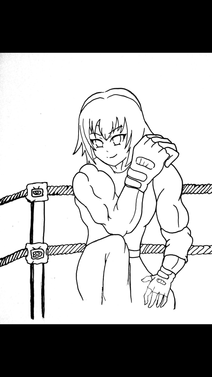 gif创作人# id名为zero的小伙伴绘制的小叶子同人图,虽然有力量是