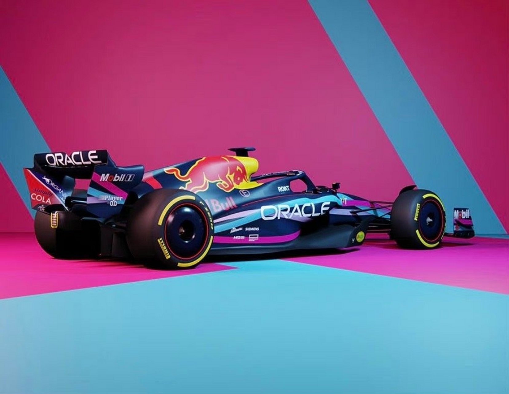 【f1】红牛车队发布迈阿密站rb19特别版涂装#2023f1迈阿密大奖赛##f1