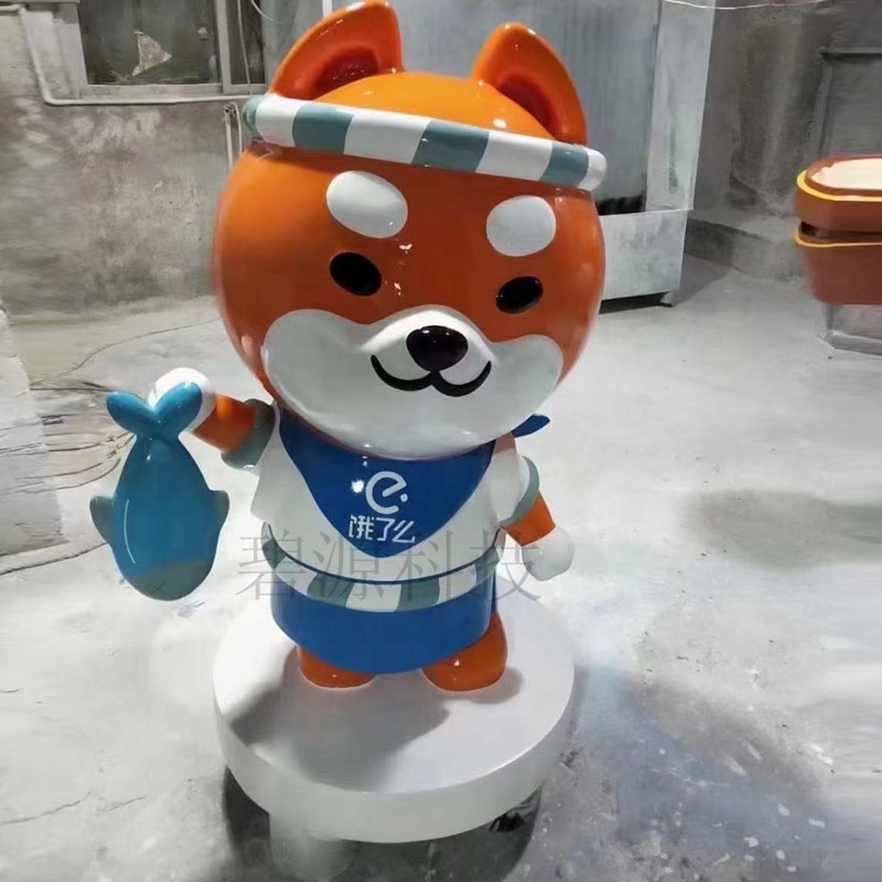 玻璃钢卡通公仔雕塑定制,工厂欢迎您参观#玻璃钢动物雕塑