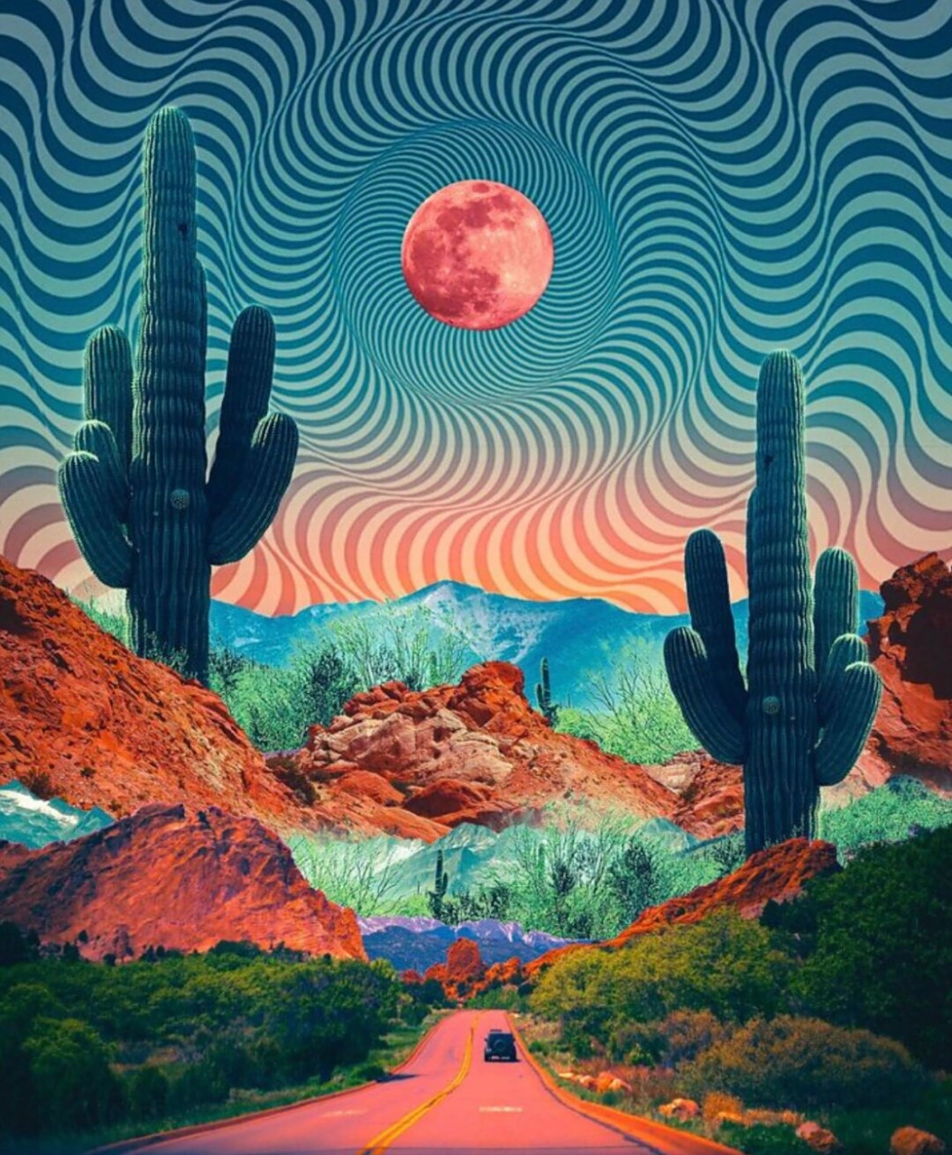 梦中的风景:超现实主义拼贴艺术  超现实主义艺术家natasha chomko的