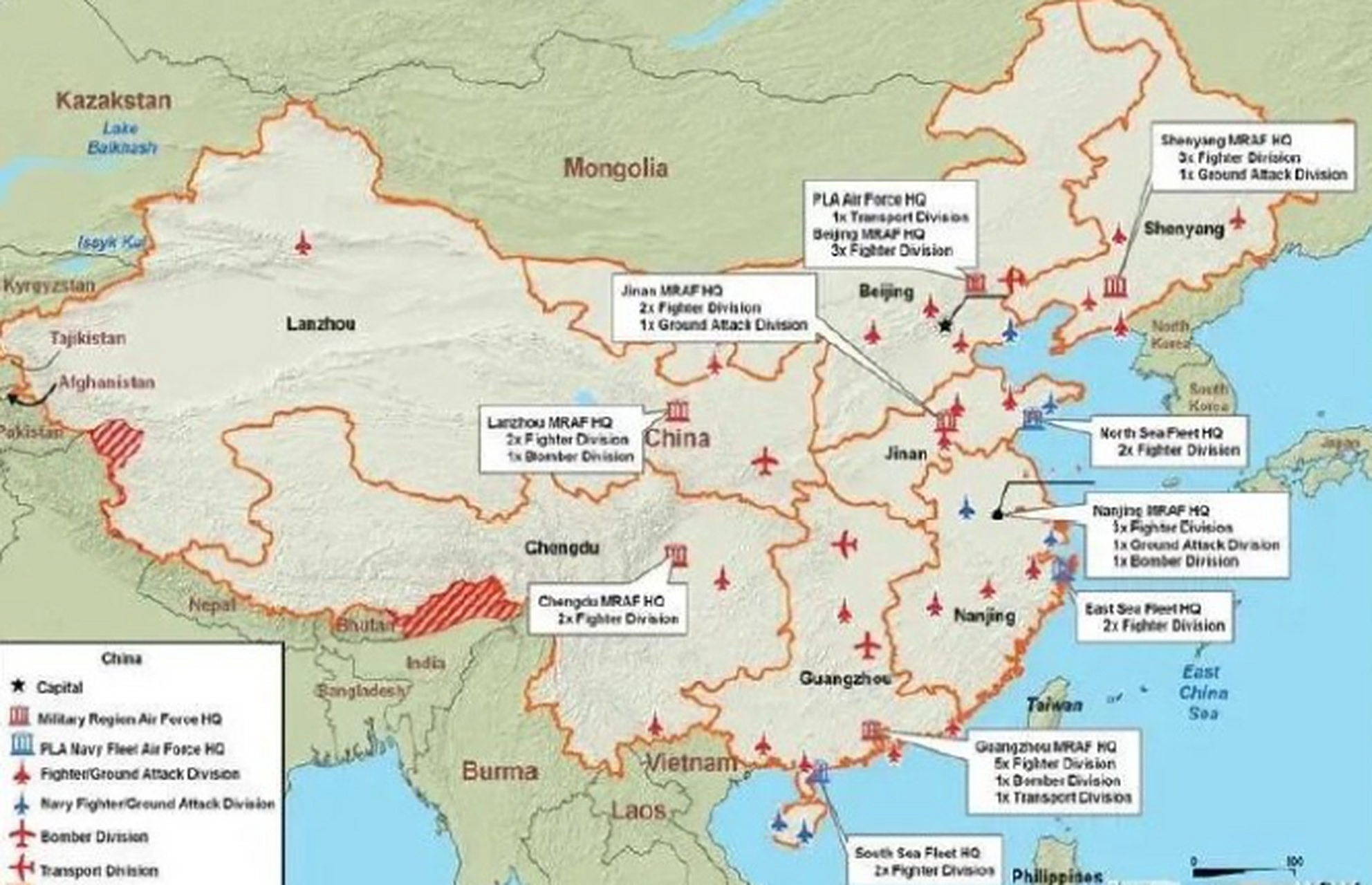 注意看,注意看,台湾,阿克赛钦和藏南的颜色跟大陆地图颜色不一样