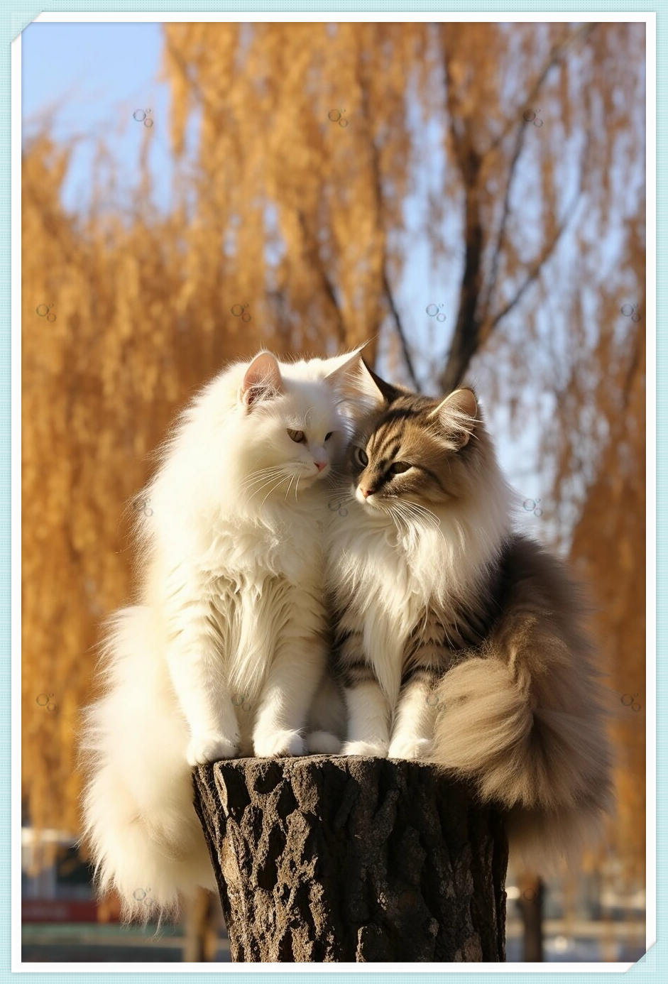 猫情侣,猫咪日常,都是我们甜蜜的生活写照