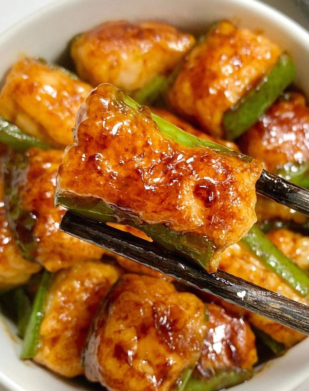 青椒酿虾滑 超级下饭的家常菜家常快手菜美食日常