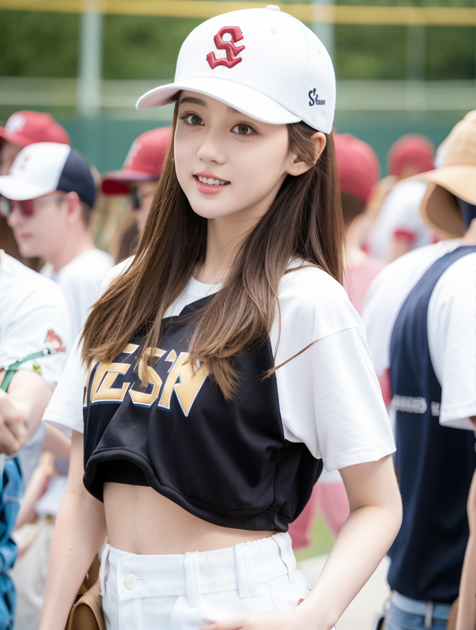 漂亮小姐姐# #养眼美女# #美女# #棒球帽