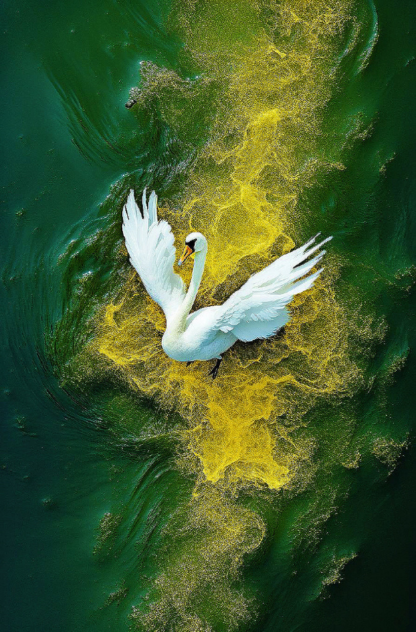 " 视觉盛宴之人间大白鹅 .. " ​​​