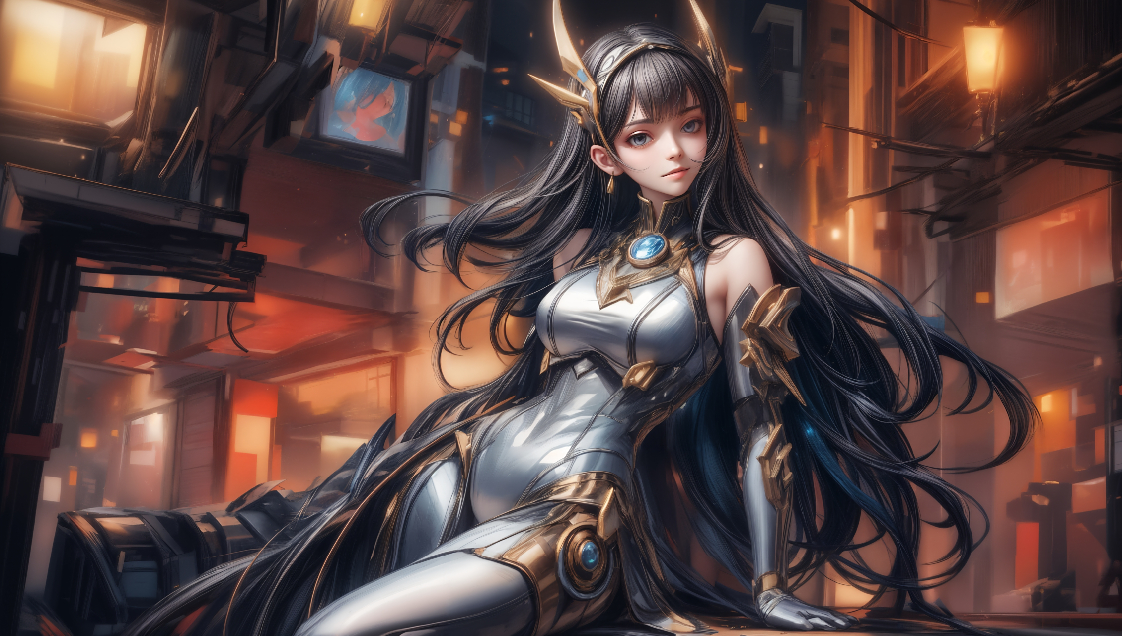 #ai美女图片##ai美女写真# #ai美女壁纸# 每日ai美女秀	在一座充满未