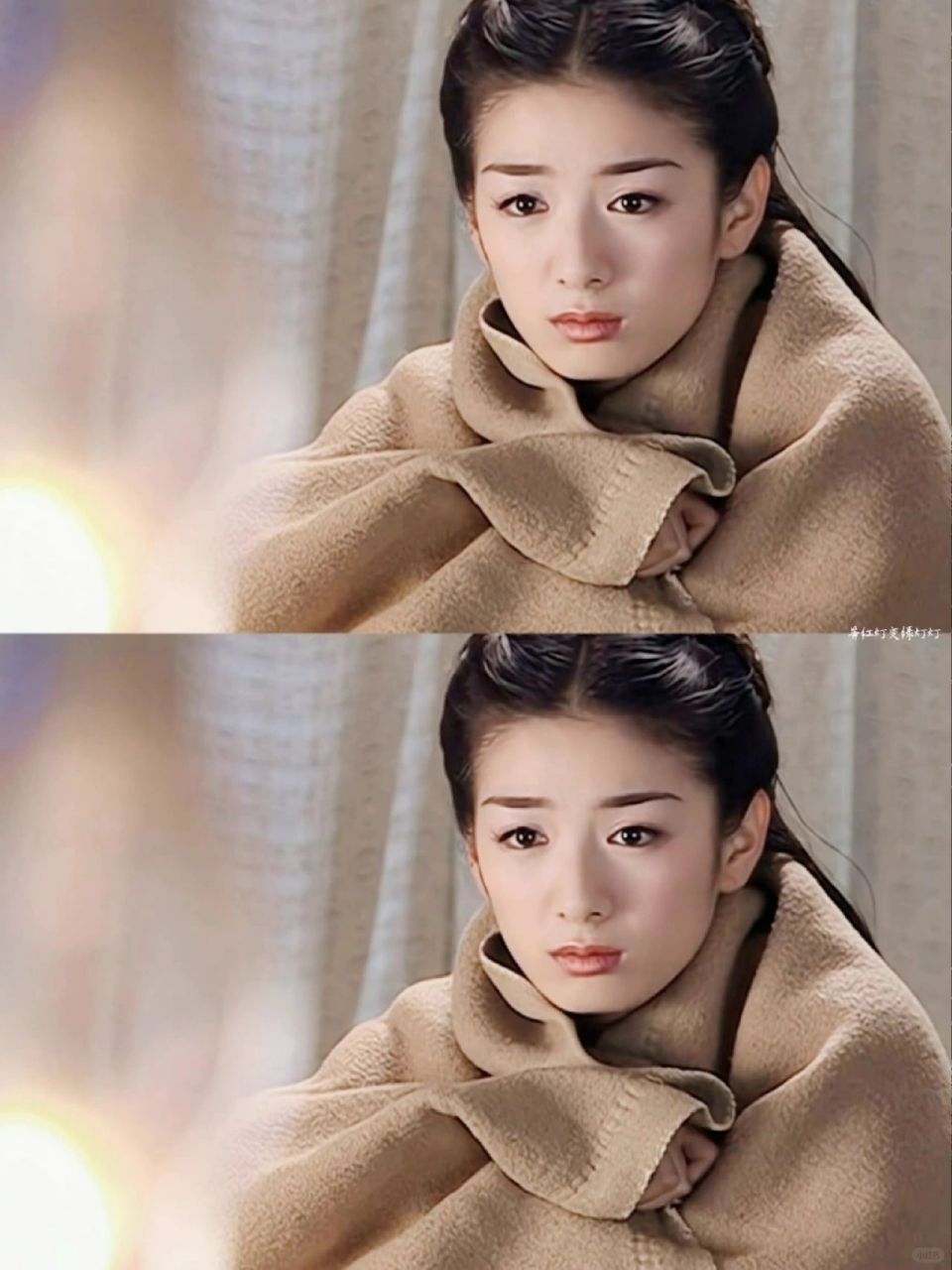 新造型旗头小燕子  为什么还珠3里面小燕子的旗头有时候只有一边有红