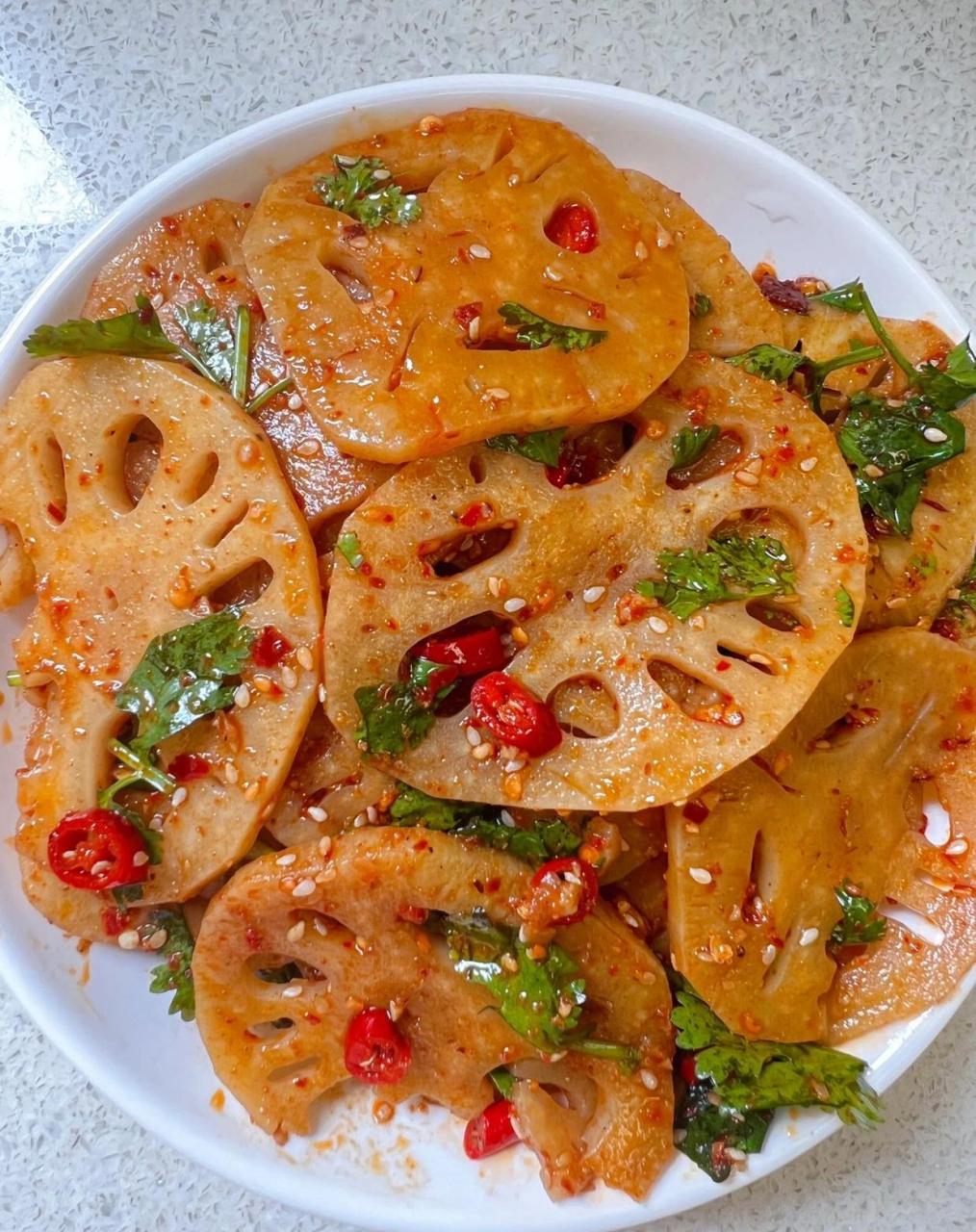 5分钟就能搞定的凉拌藕片7515酸辣脆爽,零失败|||97终于吃到我