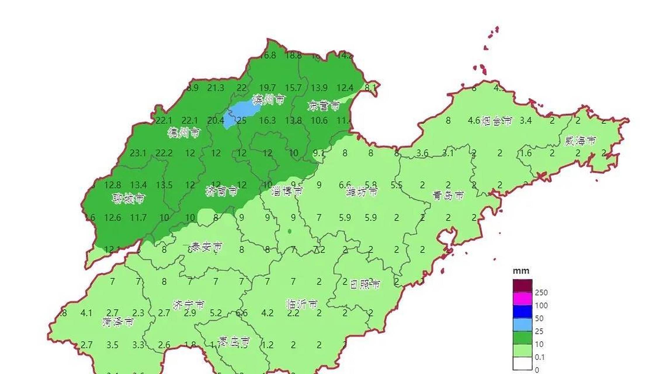 山东全省天气预报预报