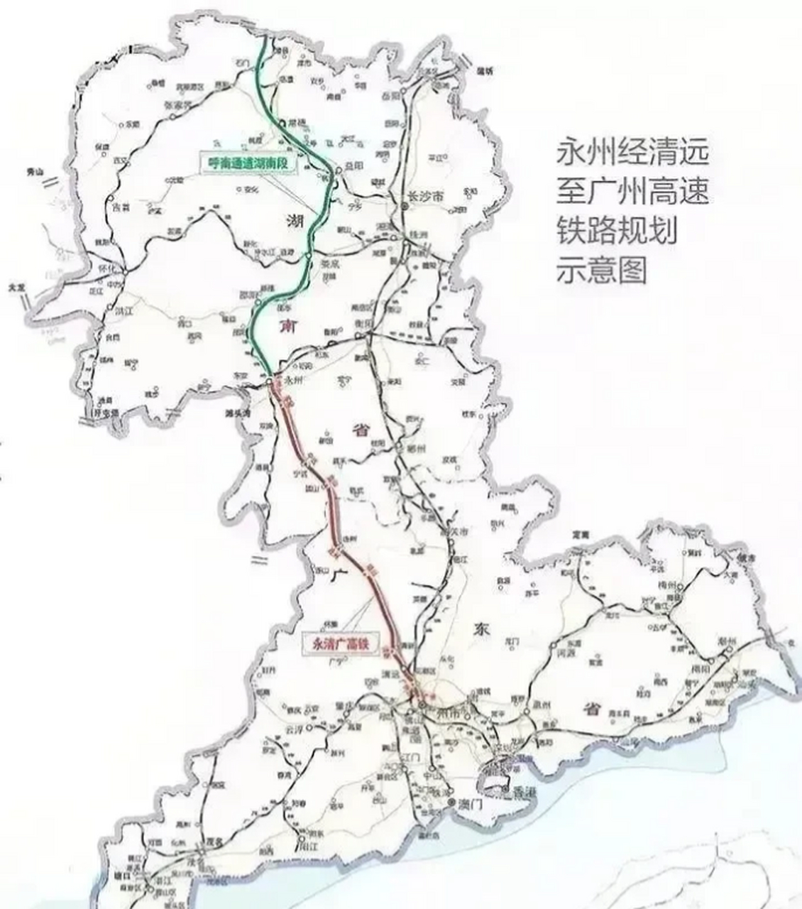 呼南高铁湖南段线路图图片