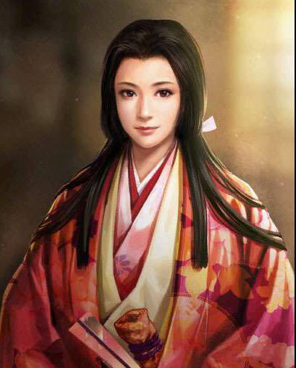 这是日本战国美女阿市的画像.那时的日本美人有大眼睛双眼皮的吗?
