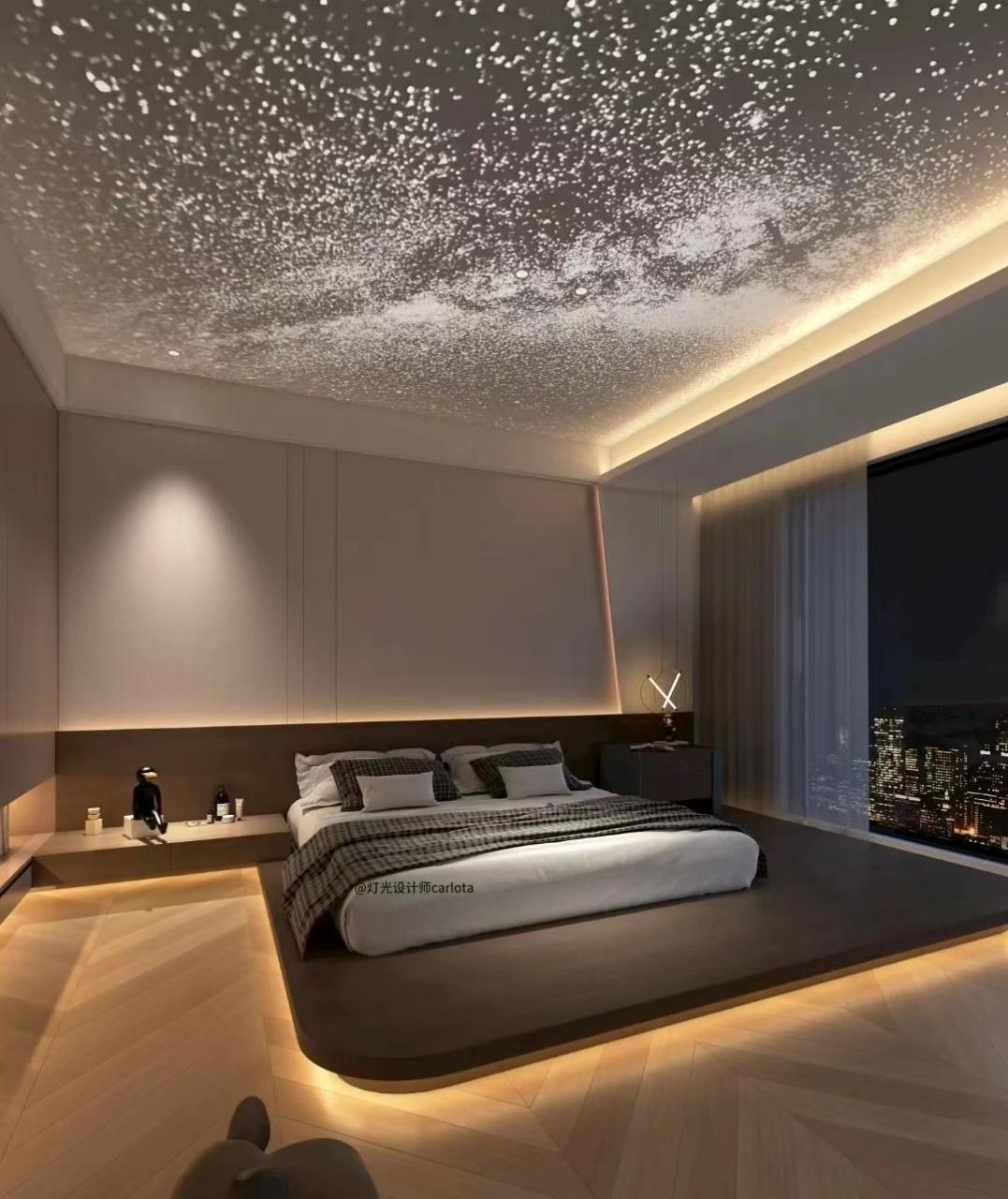 [滑稽]现在网上很火的星空灯,晚上躺在星河下是什么样的感觉,让你