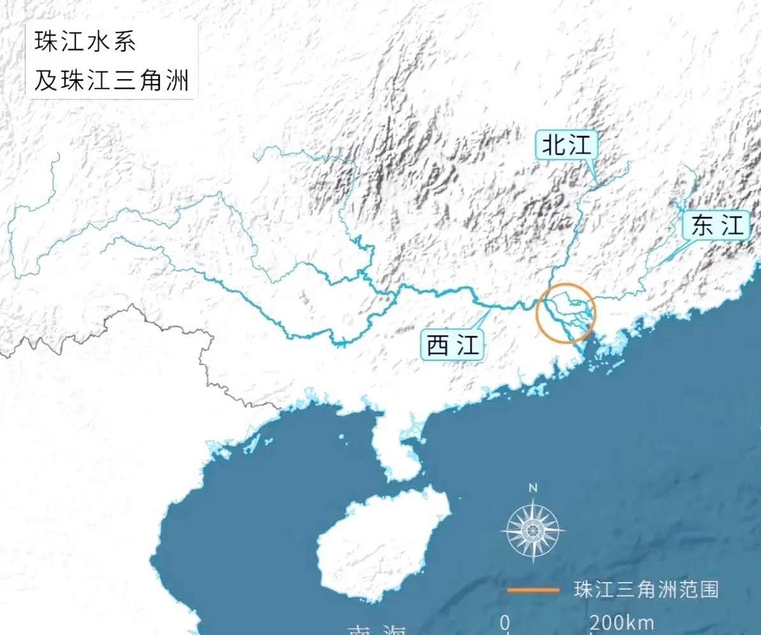 小时候以为横跨滇,桂,粤三省那条很长的河流是珠江