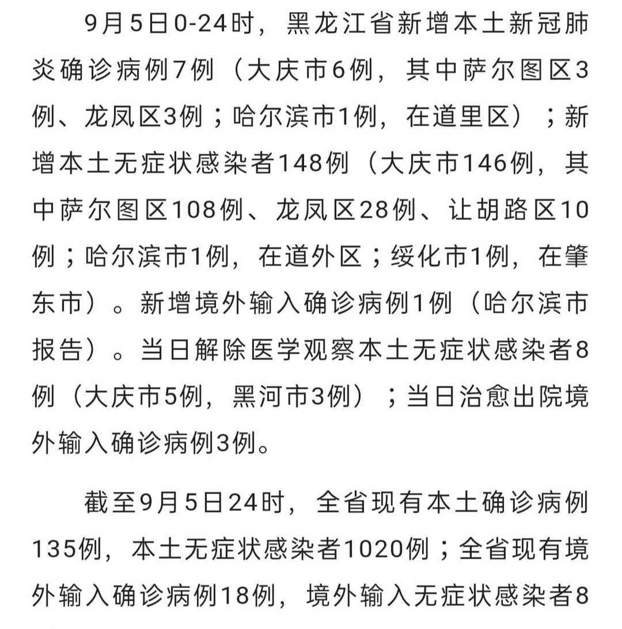 哈尔滨新增病例数量没有变化,和昨晚公布的1 1一样,这波发现第一例