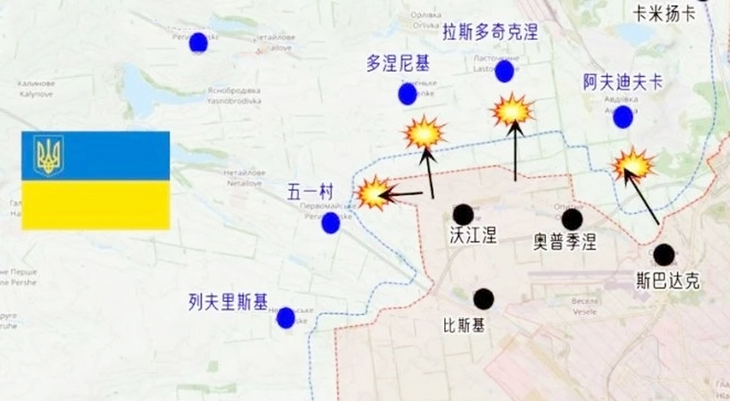 顿涅茨克地图 现状图片