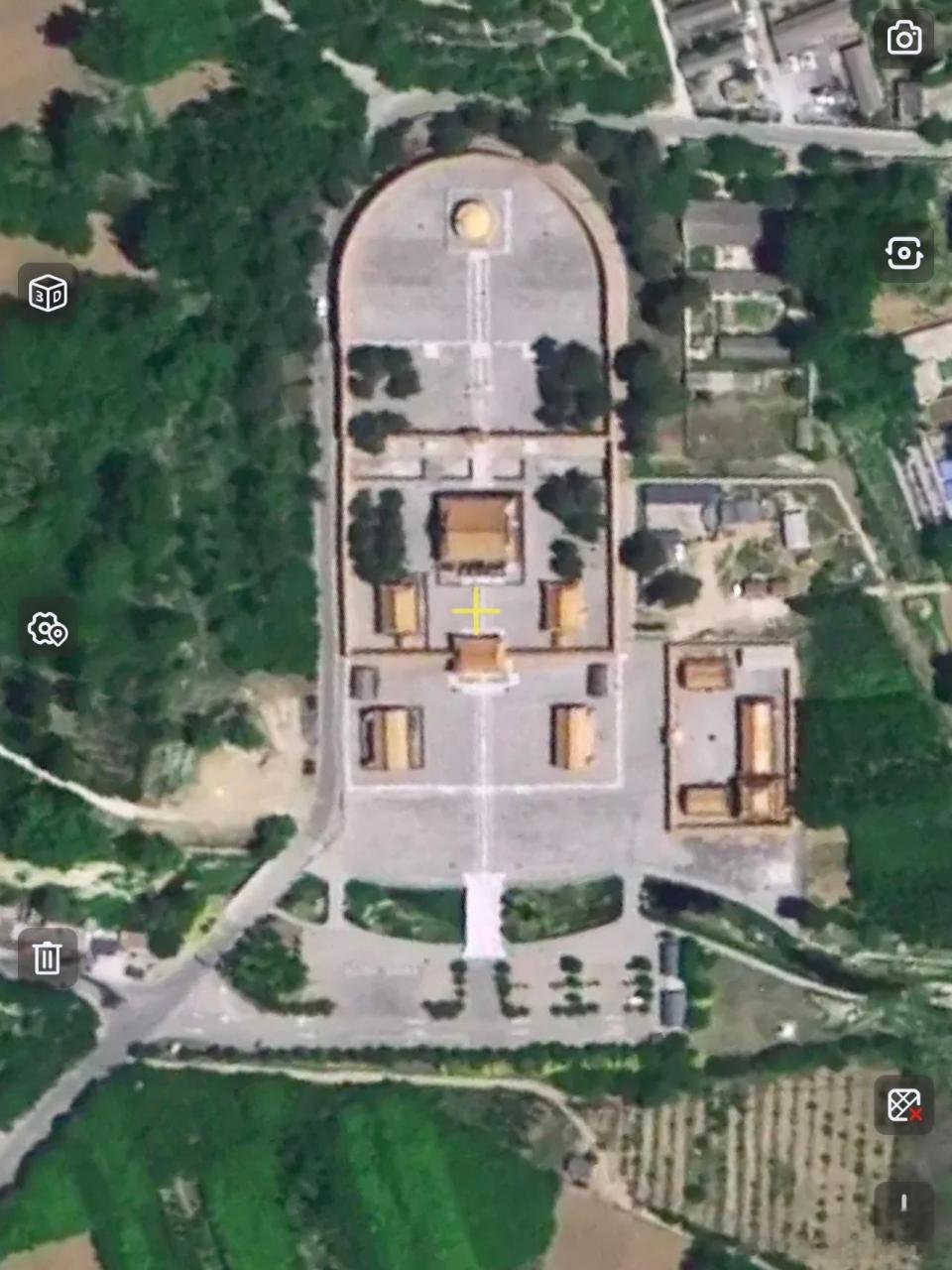 清西陵卫星图 雍正泰陵 嘉庆昌陵 道光慕陵 光绪崇陵泰东陵 慕东陵 昌