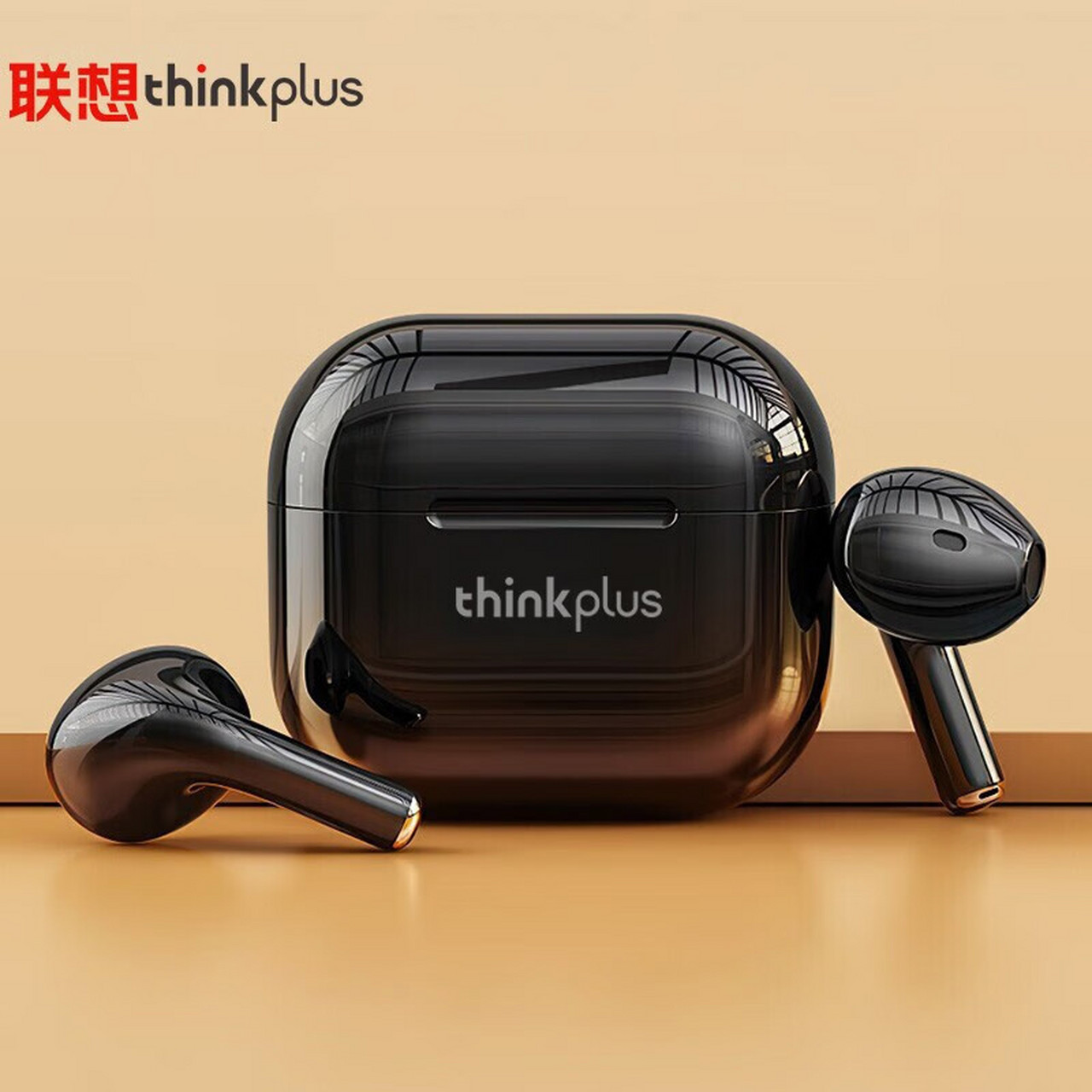 thinkplus lp40黑色 真无线蓝牙耳机 半入耳式运动降噪