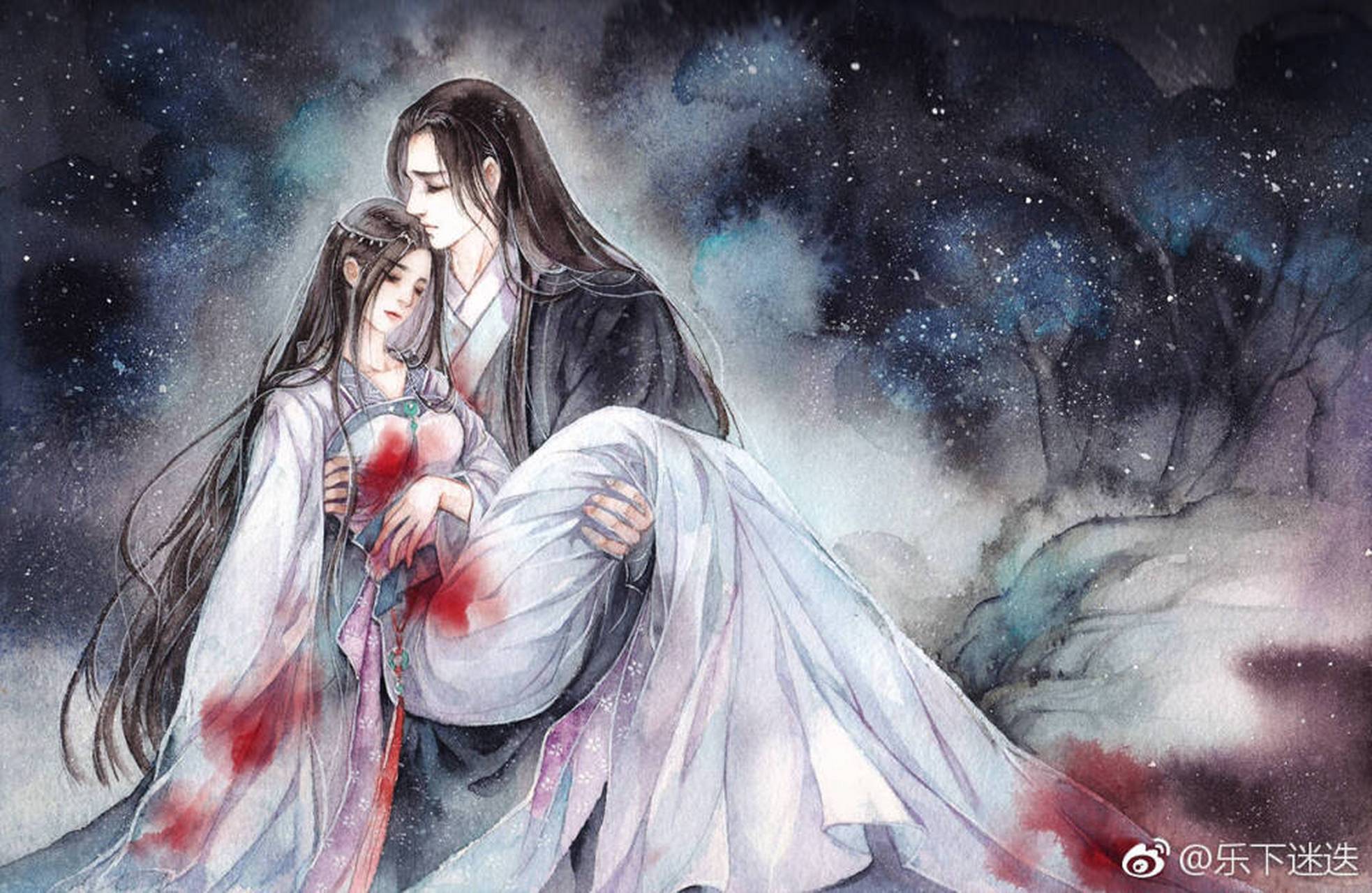 厌不能弃  喜不能近 画师:乐下迷迭 #古风# #虐