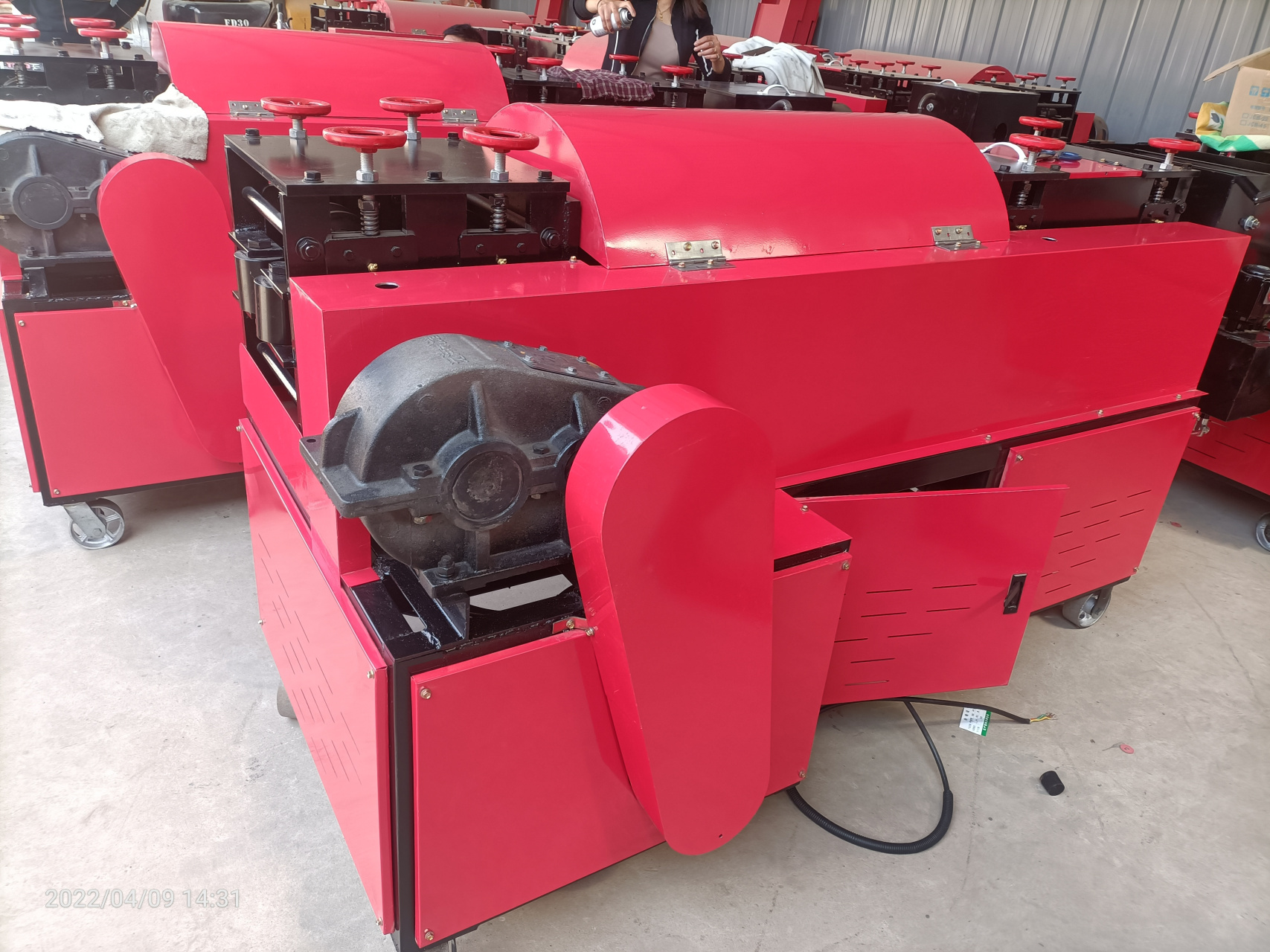 60型架子管矫直机#钢管调直机# #钢管除锈矫直机#   60型架子管矫直机