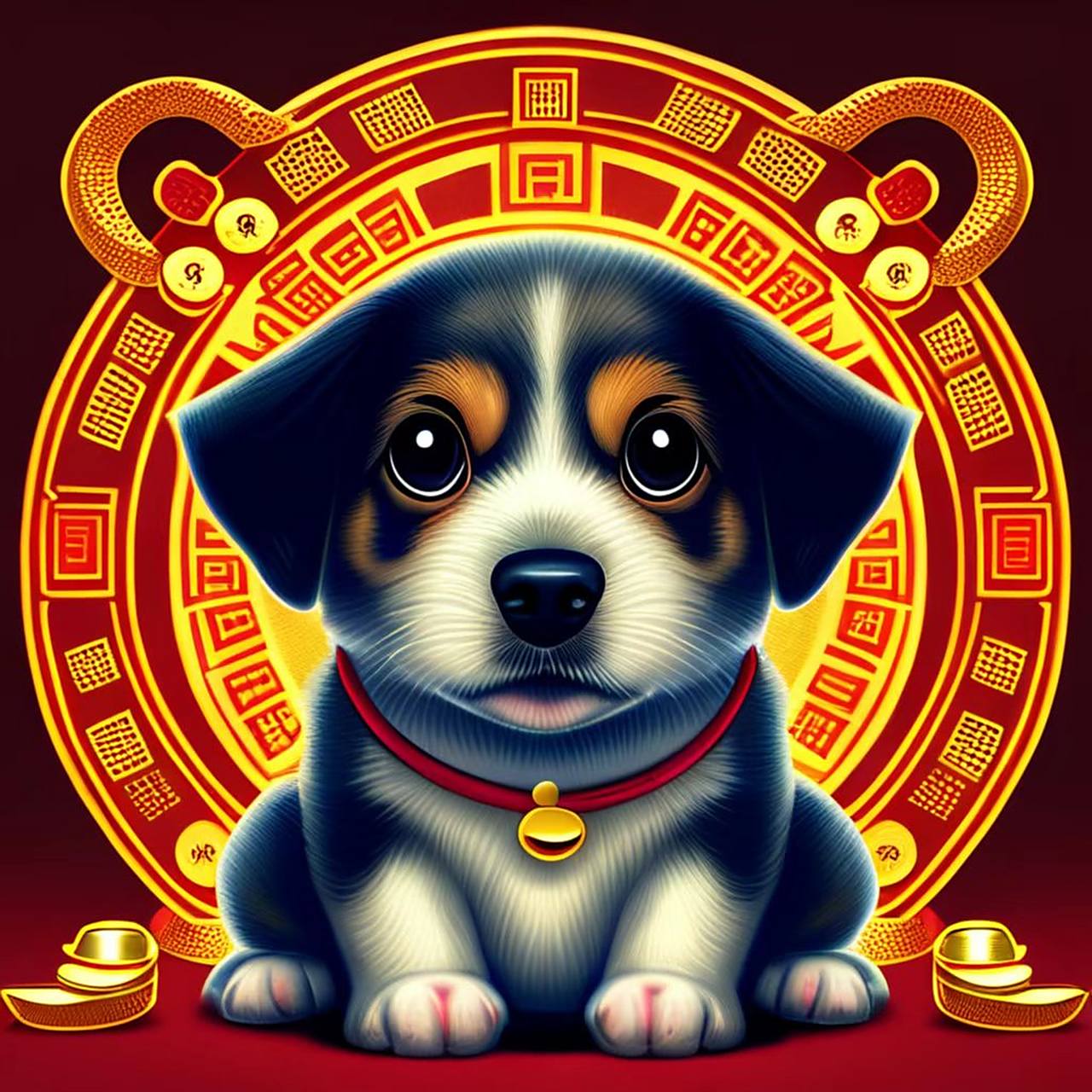 百度涂鸦一格ai绘画12生肖系列之狗系列,总有你喜欢的一款!