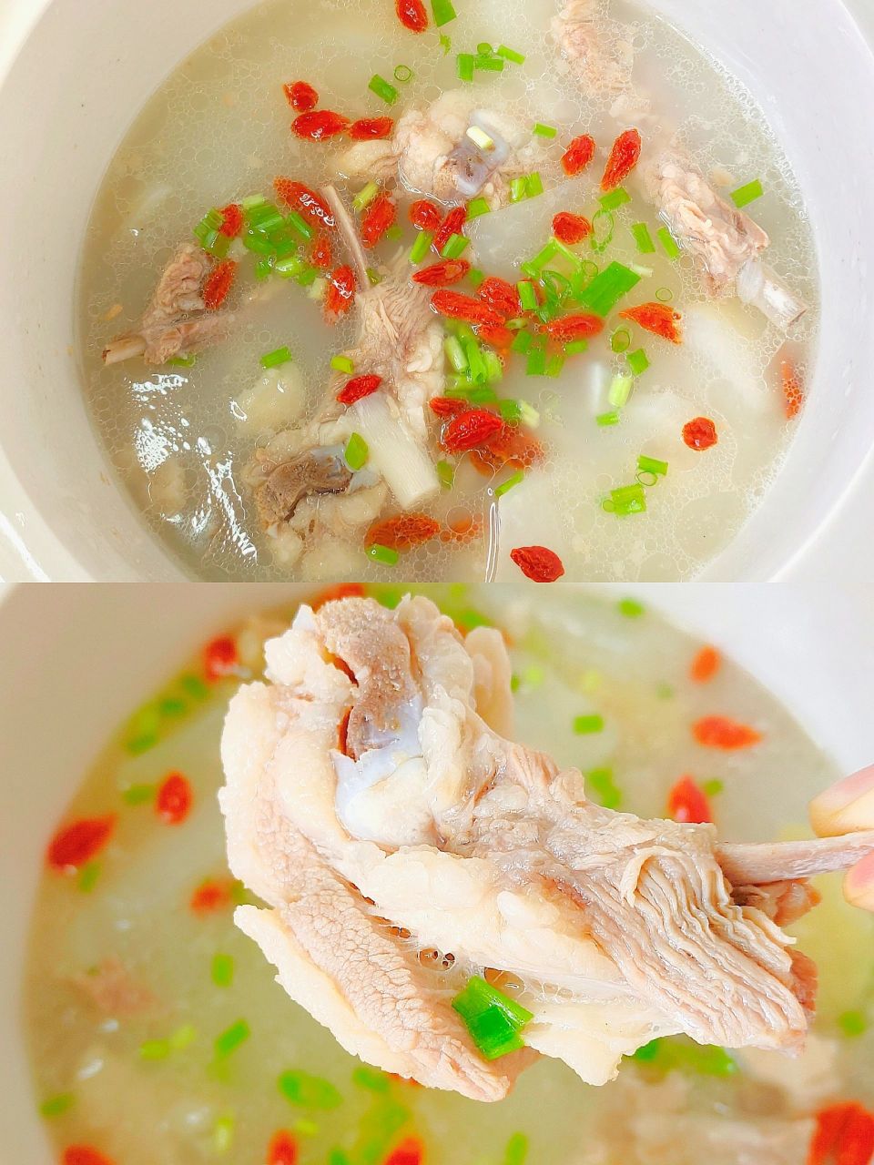 下雨天吃上一锅暖乎乎的清炖羊排真的太幸福了!