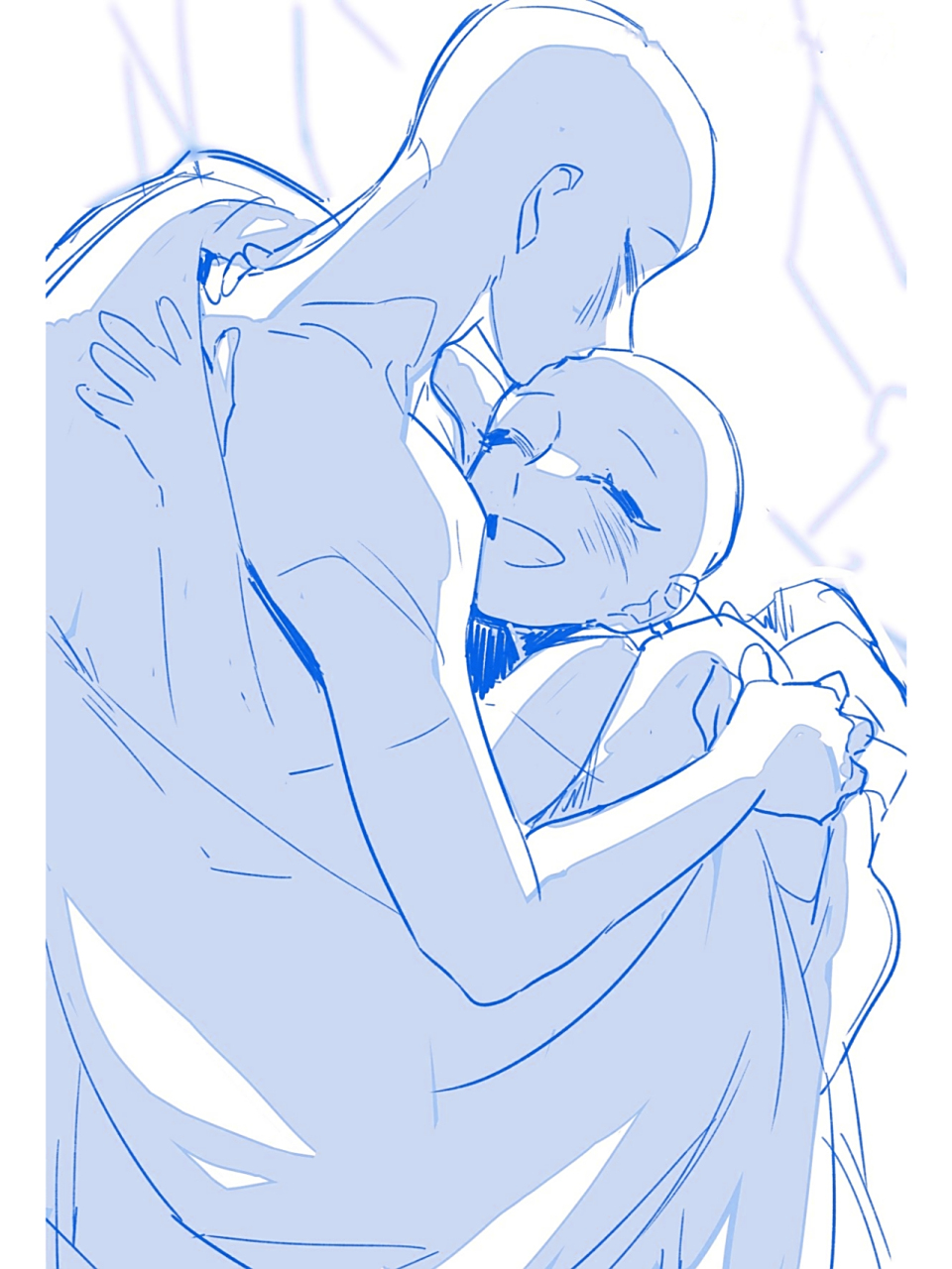 情侣双人互动线稿素材  情侣双人互动线稿素材是绘画和设计领域中非常