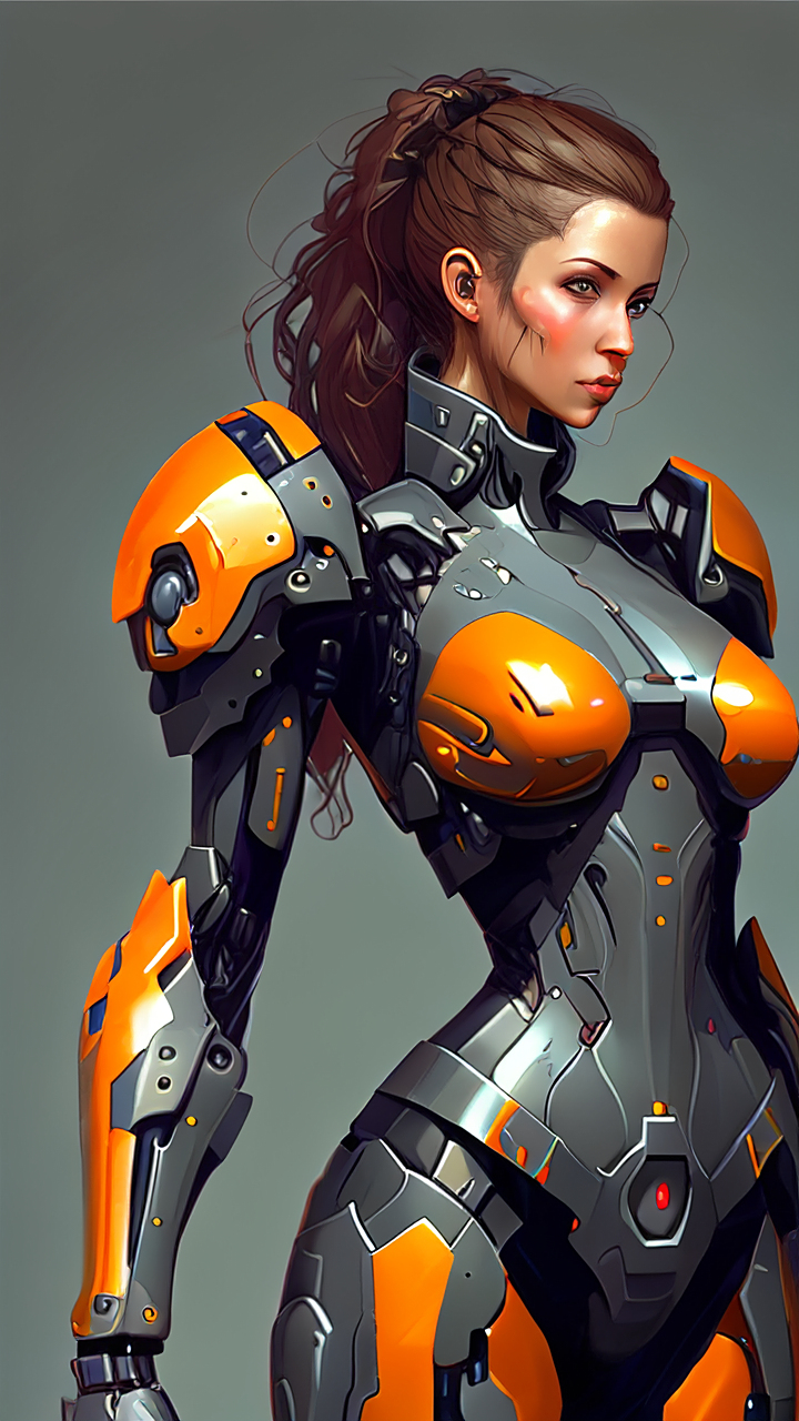 女机甲师,就是颜值差了点.