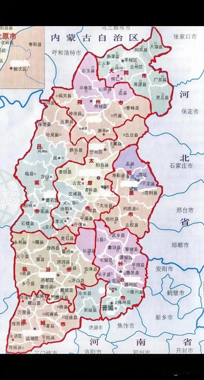 山西河北交界地图图片