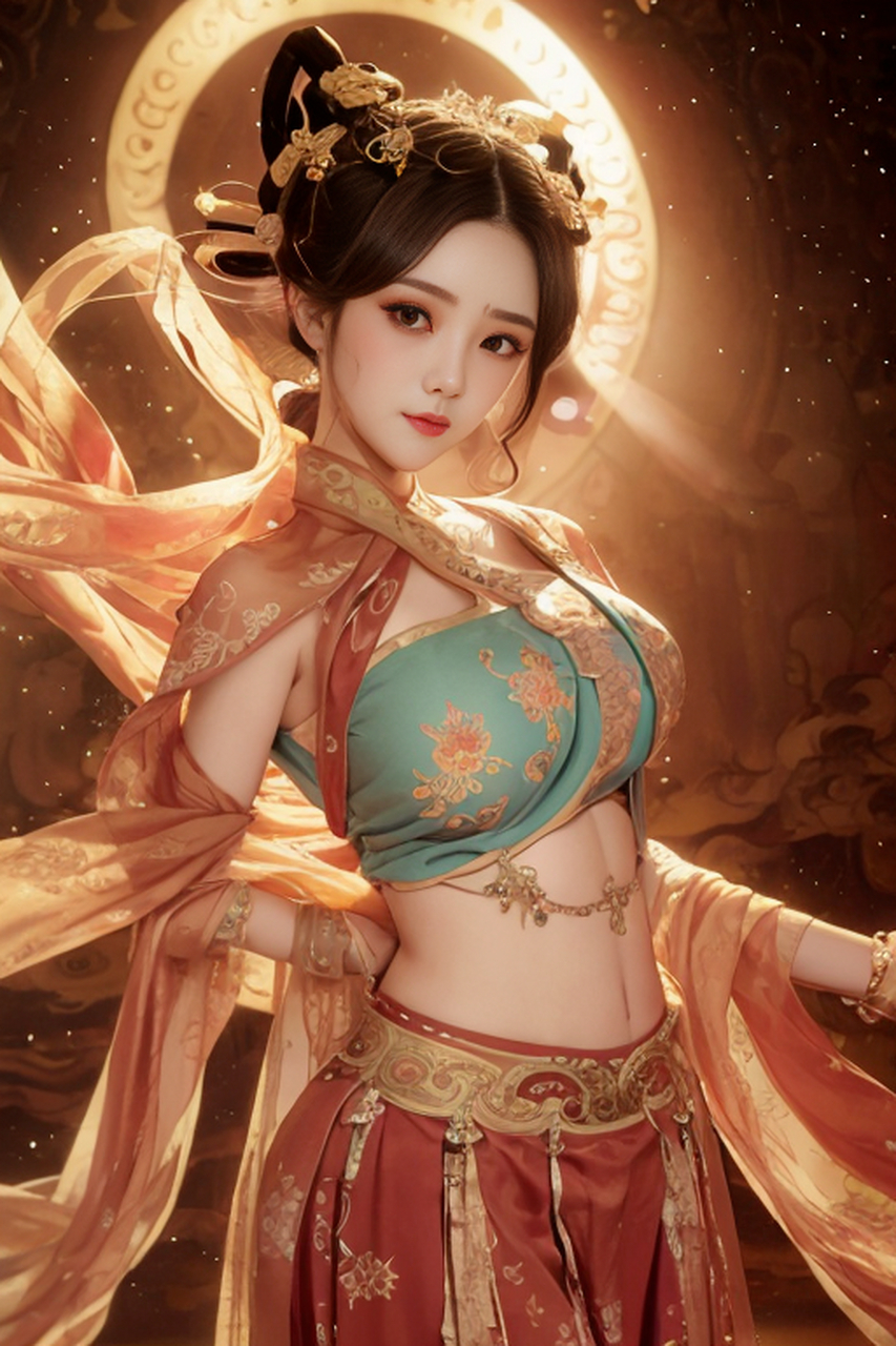 ai美图绘画|古风敦煌美女#古风# #古风美女# #美女