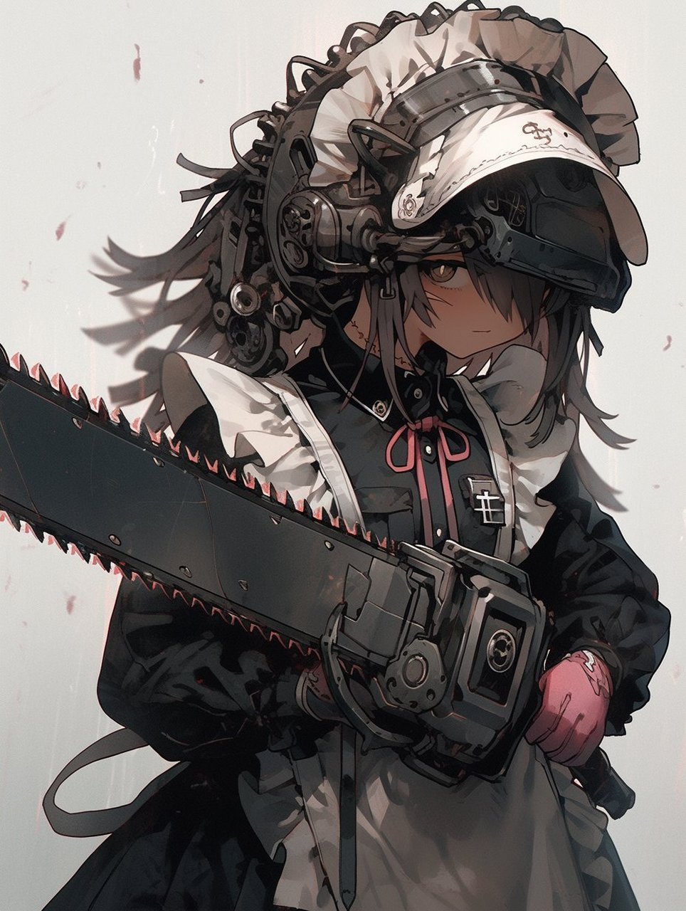 ai绘画# 电锯女仆美女79 676767