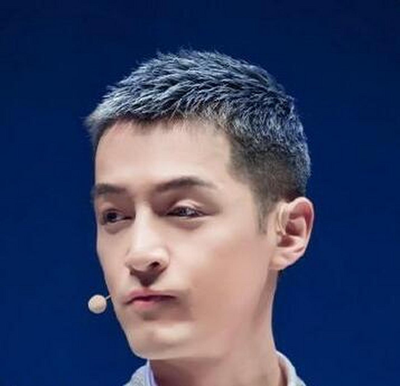 胡歌寸头,有颜就是任性,寸头加奶奶灰,这颜值帅炸了!
