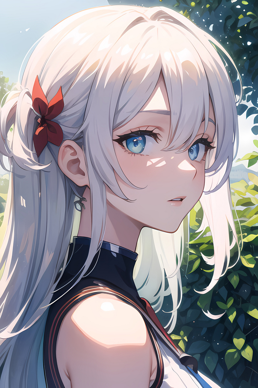 白毛少女[期待]  #二次元美图