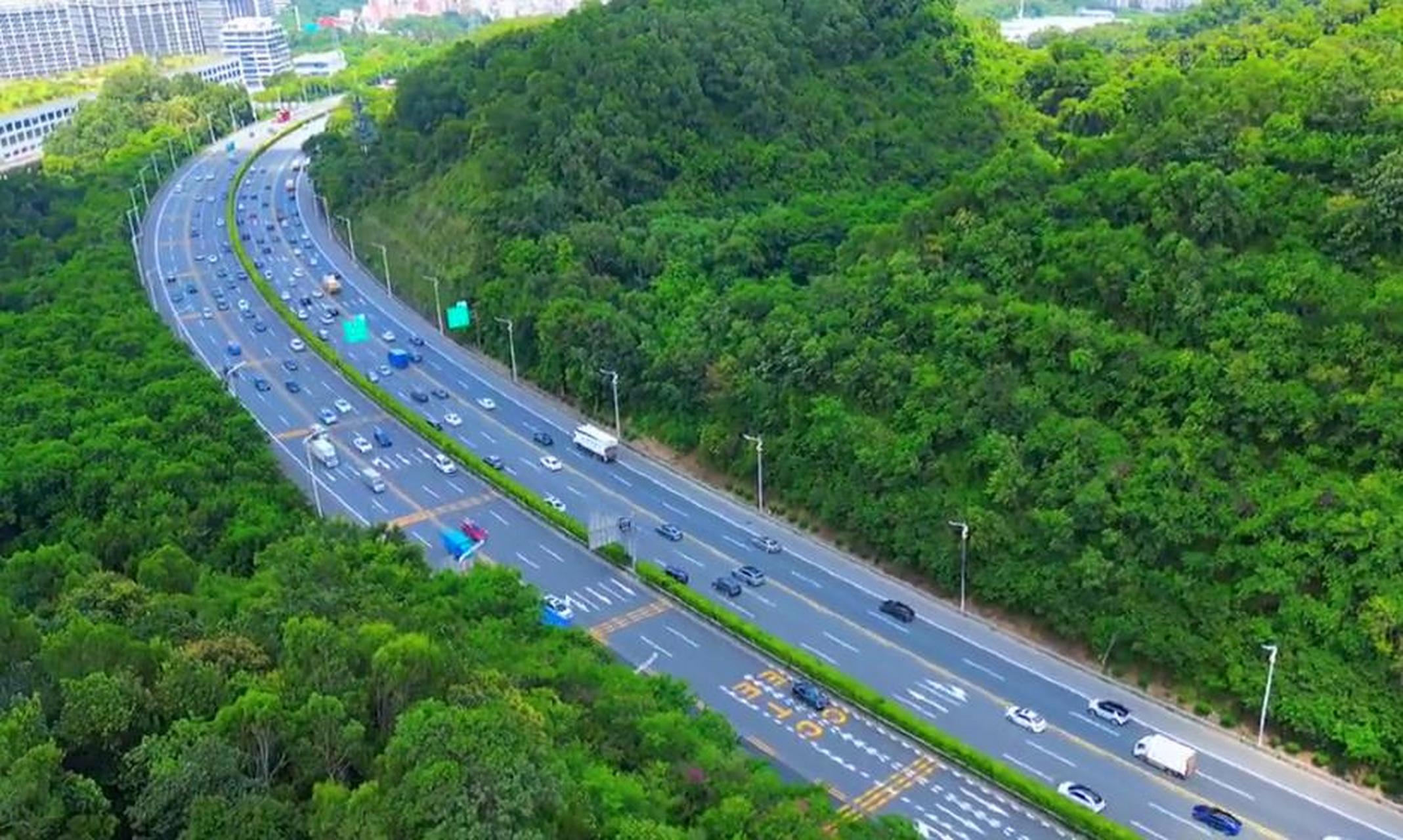中国首条10车道高速公路深圳水官高速,已经运行十来年了,依旧领先全国