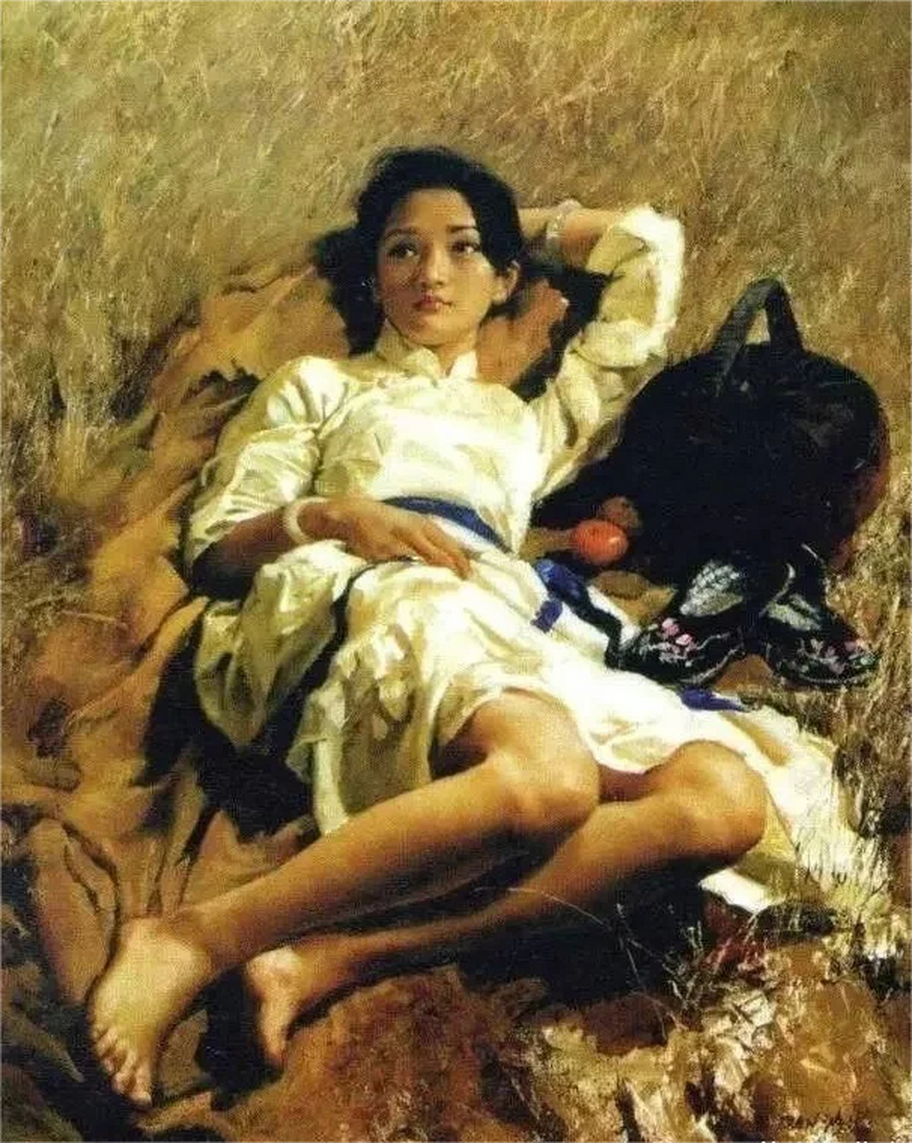 周迅半裸人体模特画曝光,一幅卖184万!