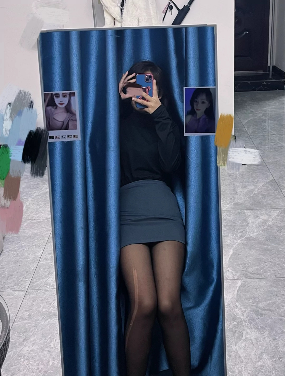 今日份对镜自拍 #谁还不是小腰精 #日常秀身材 撒网