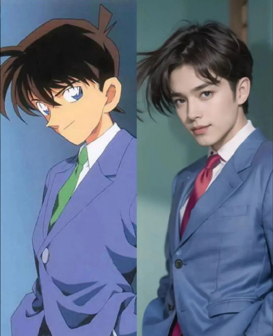 名侦探柯南角色ai还原 小兰颜值倒是很高 但这发型 感觉ai是尽力了的