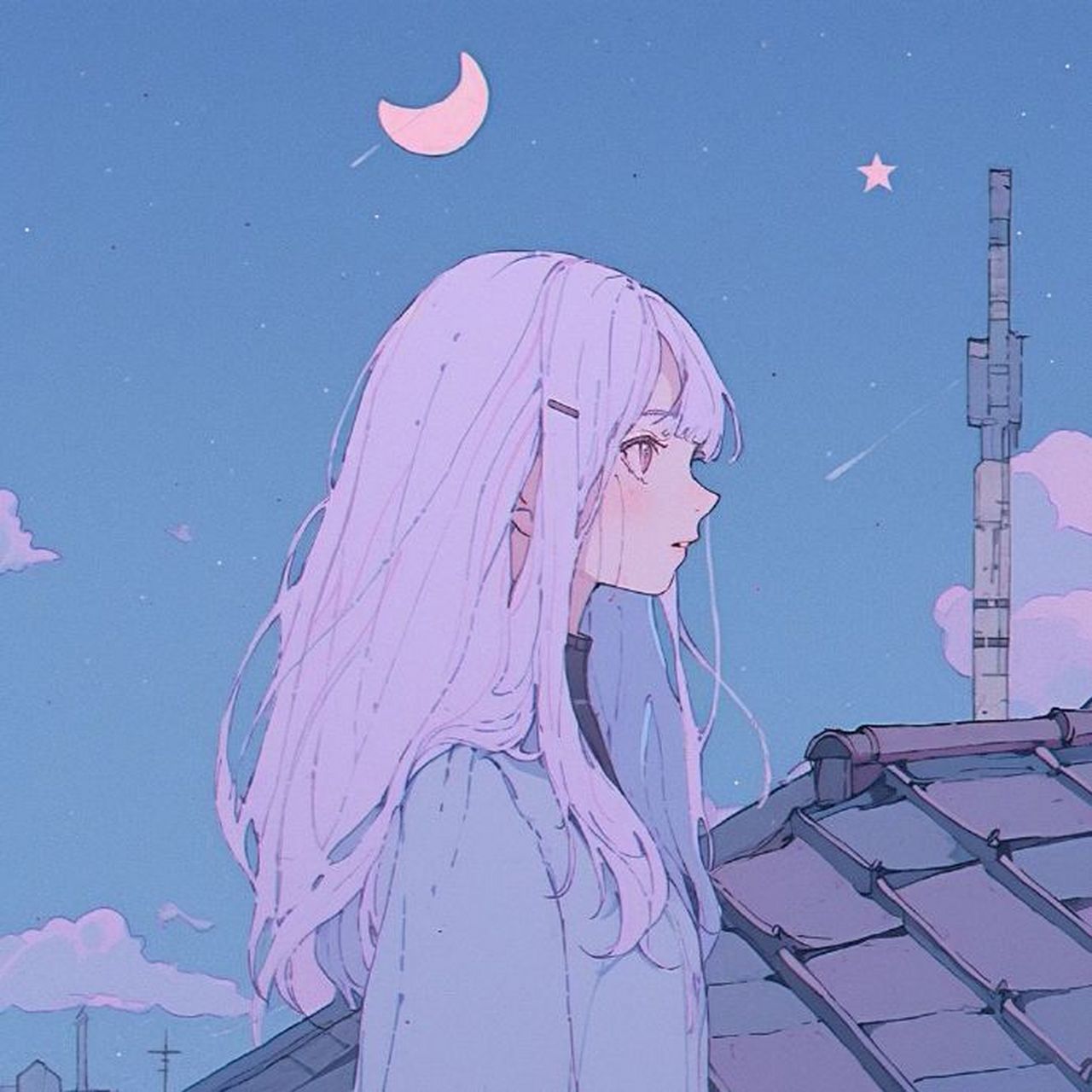 紫色动漫头像 67