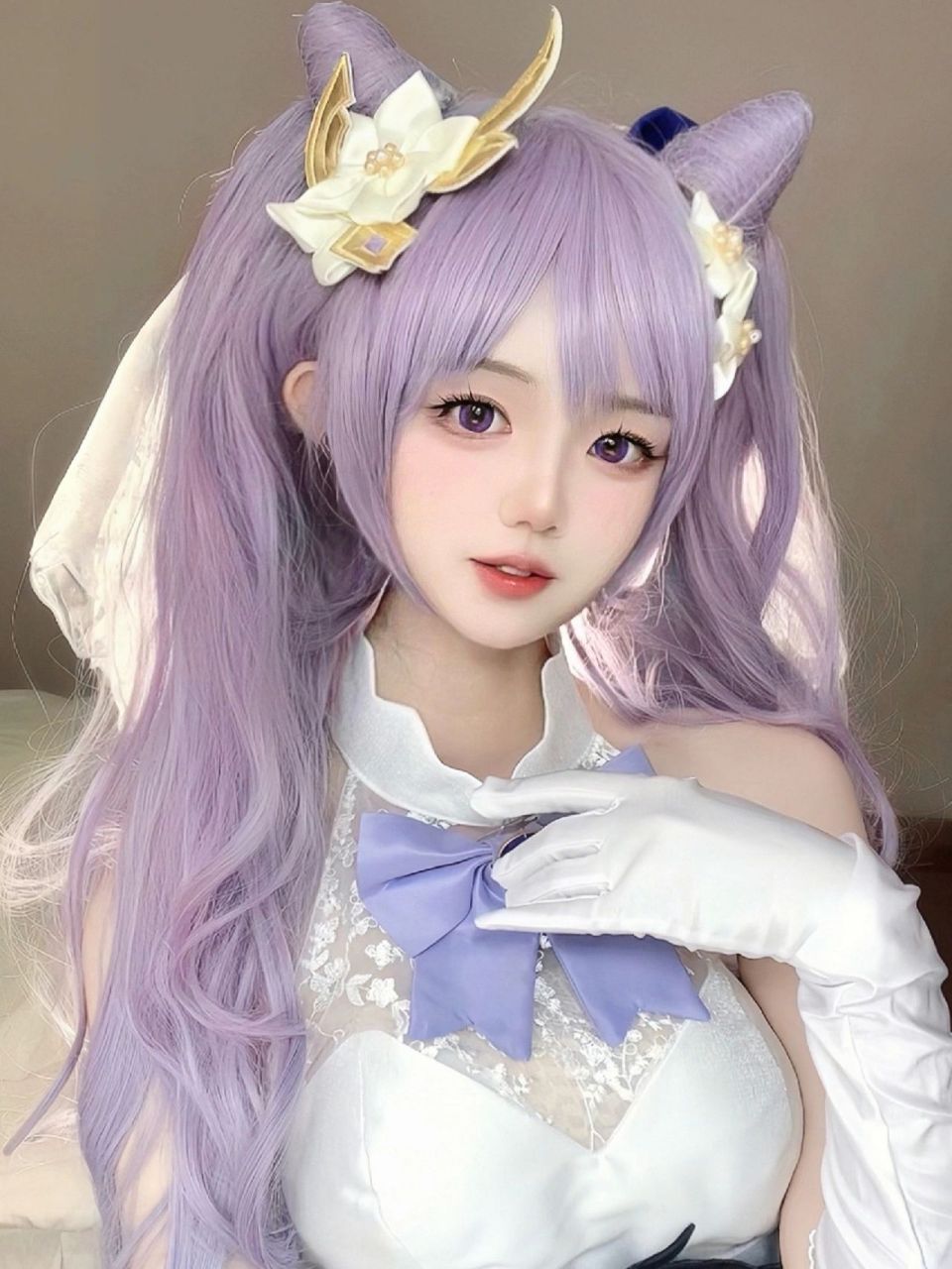 你好,结婚 再出一次刻晴花嫁#美女cos