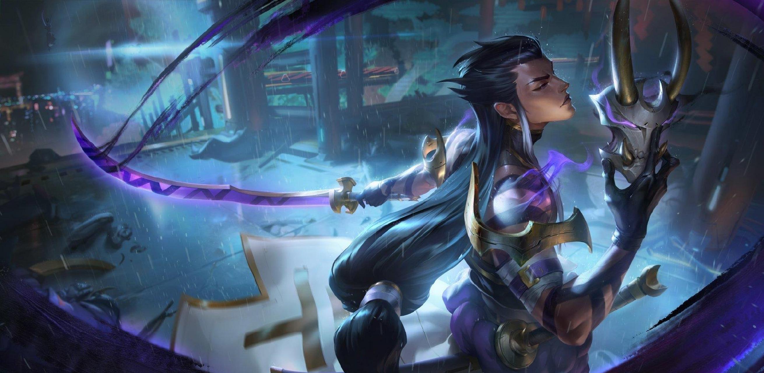 英雄联盟墨之影皮肤# 系列新增原画  永恩 龙王  #英雄联盟# #2023