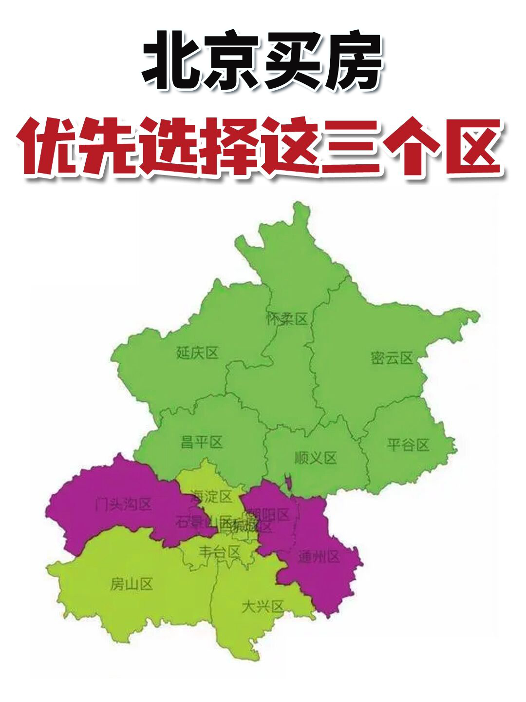 北京分区 区域划分图片