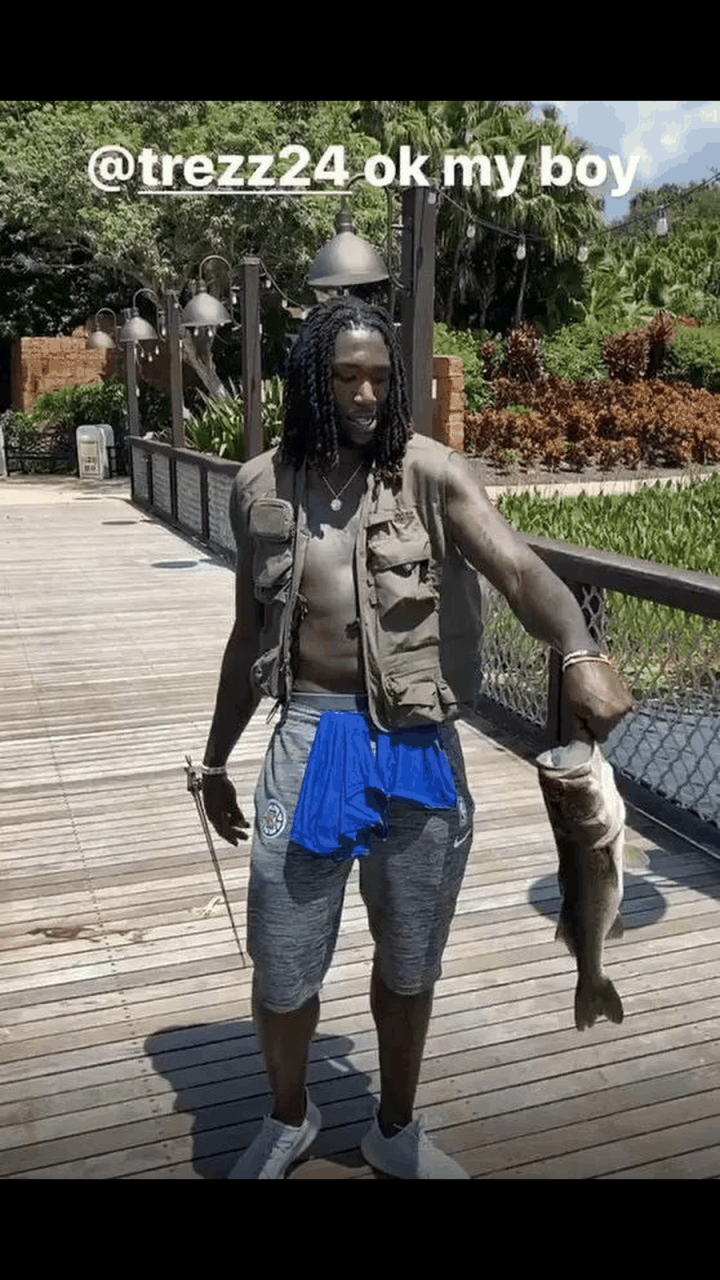 gif创作人# 保罗乔治晒迪士尼钓鱼图, 严重怀疑比赛打完以后 迪士尼