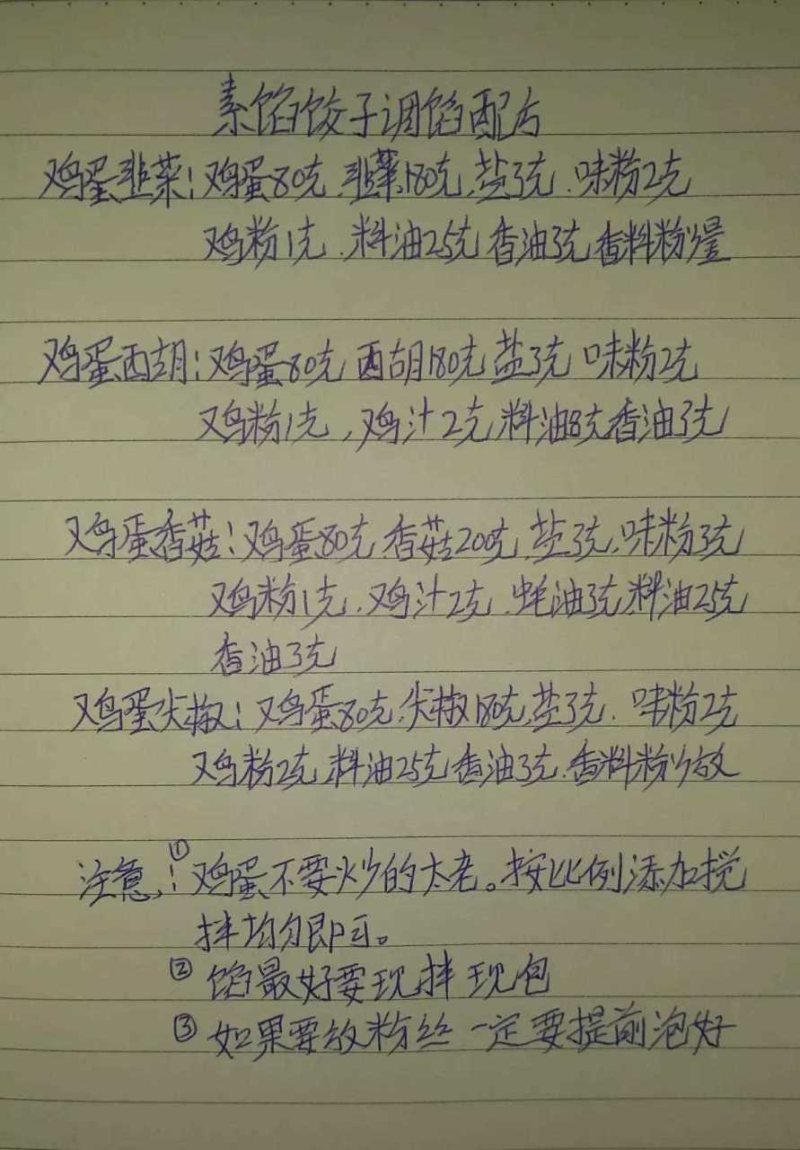 实体店飘香猪肉饺子馅配方,咬一口香味扑鼻,汁水四溅,吃了还想吃,真