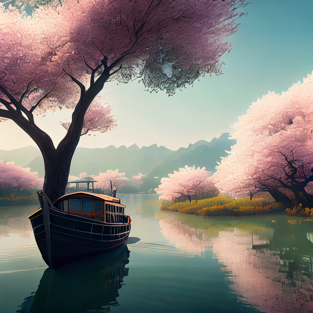 百度ai绘图黑科技#壁纸,微视图,古风绘画,中国风,描绘古诗词,古典 ..