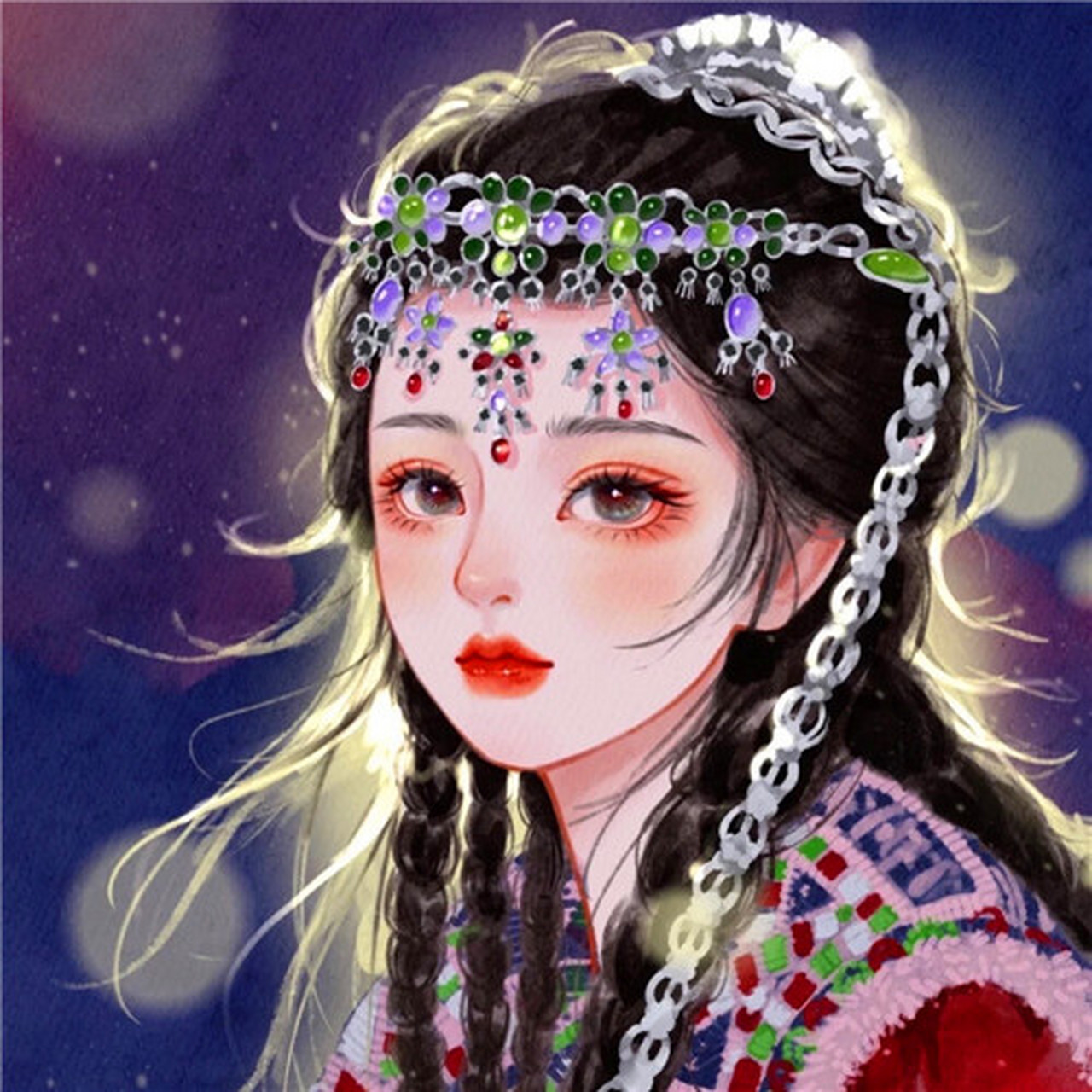 4张神仙手绘闺蜜动漫头像图片