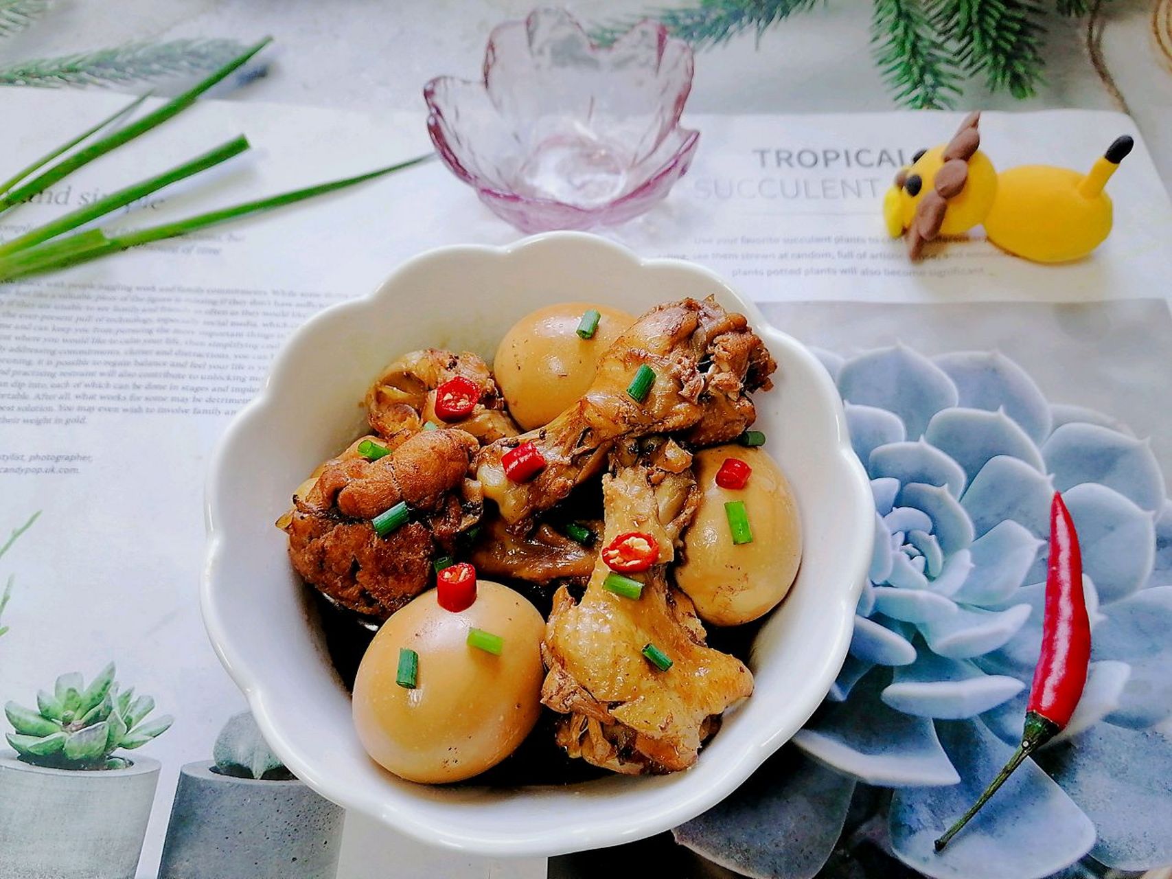 电饭锅焖鸡腿图片