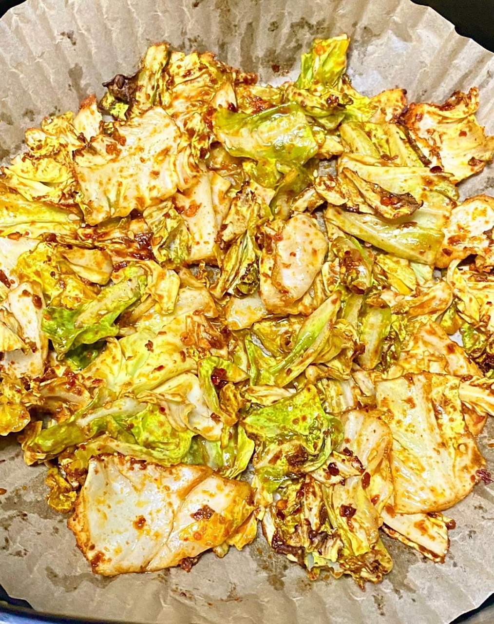 空气炸锅烤包菜?有手就会,有空气炸锅赶紧|||包菜这样做!