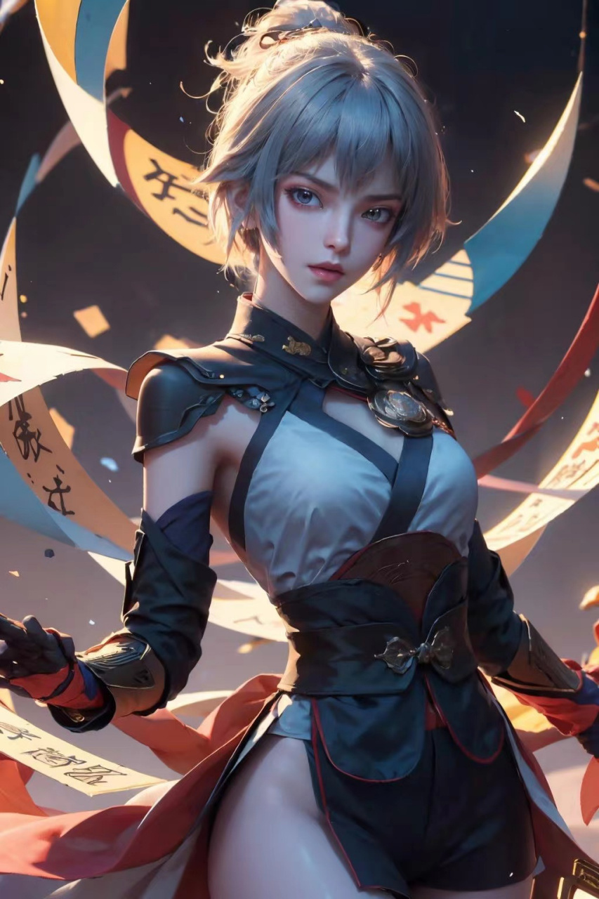 灵笼  白月魁壁纸 #ai绘画# #二次元插画