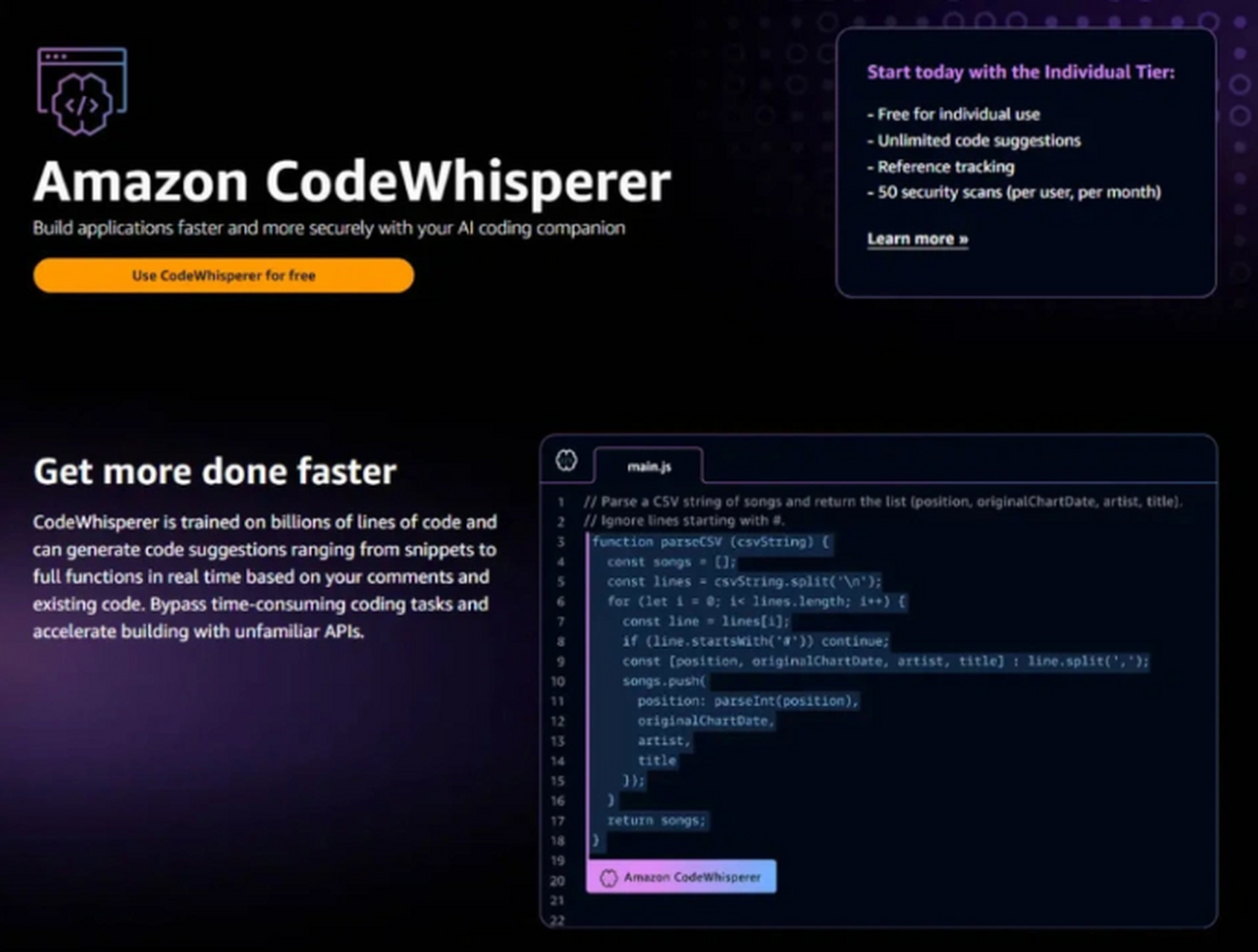 亚马逊云科技CodeWhisperer如何助力开发者高效编程？  第1张