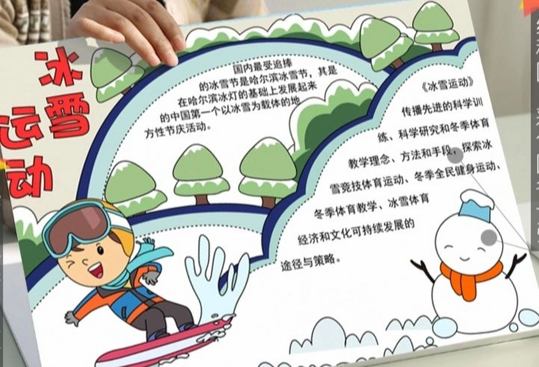 冰雪之约冬奥有我手抄报 磨炼的是非凡的毅力,较量的是超凡的体力